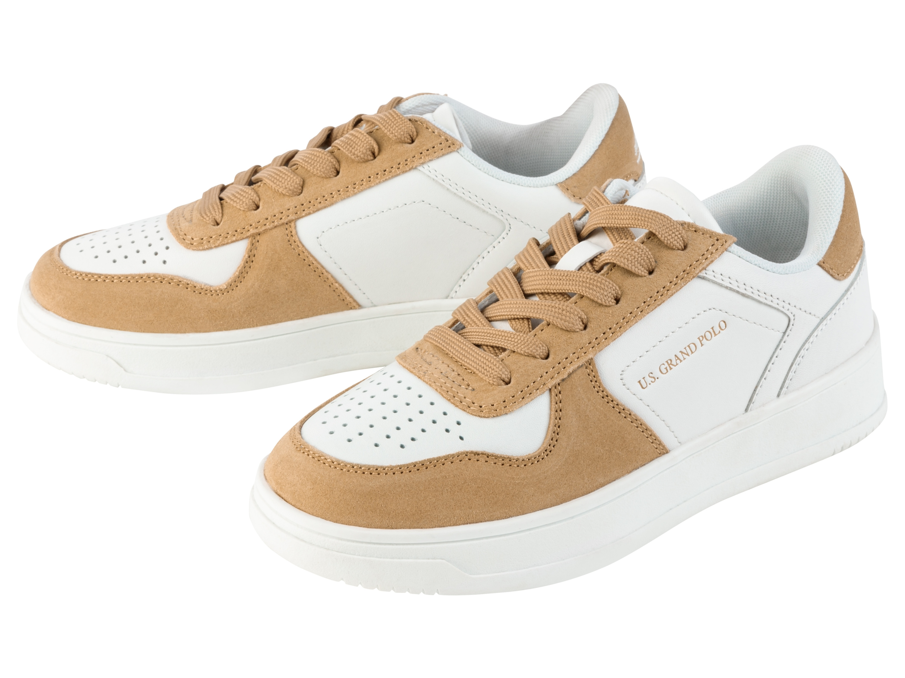 esmara Dames sneaker (37, Wit/bruin)