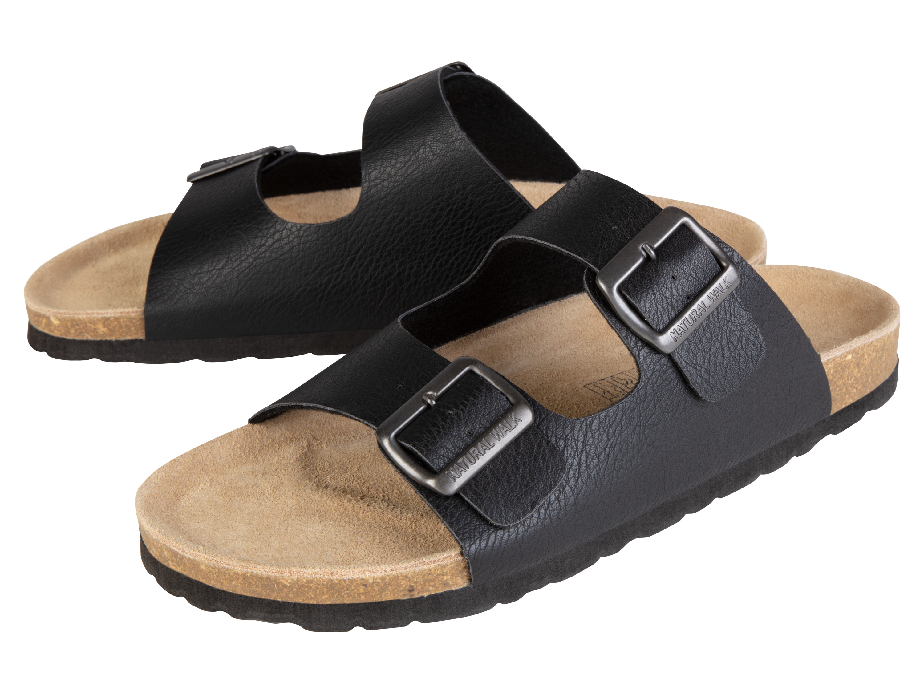 LIVERGY Heren slippers (42, Zwart)