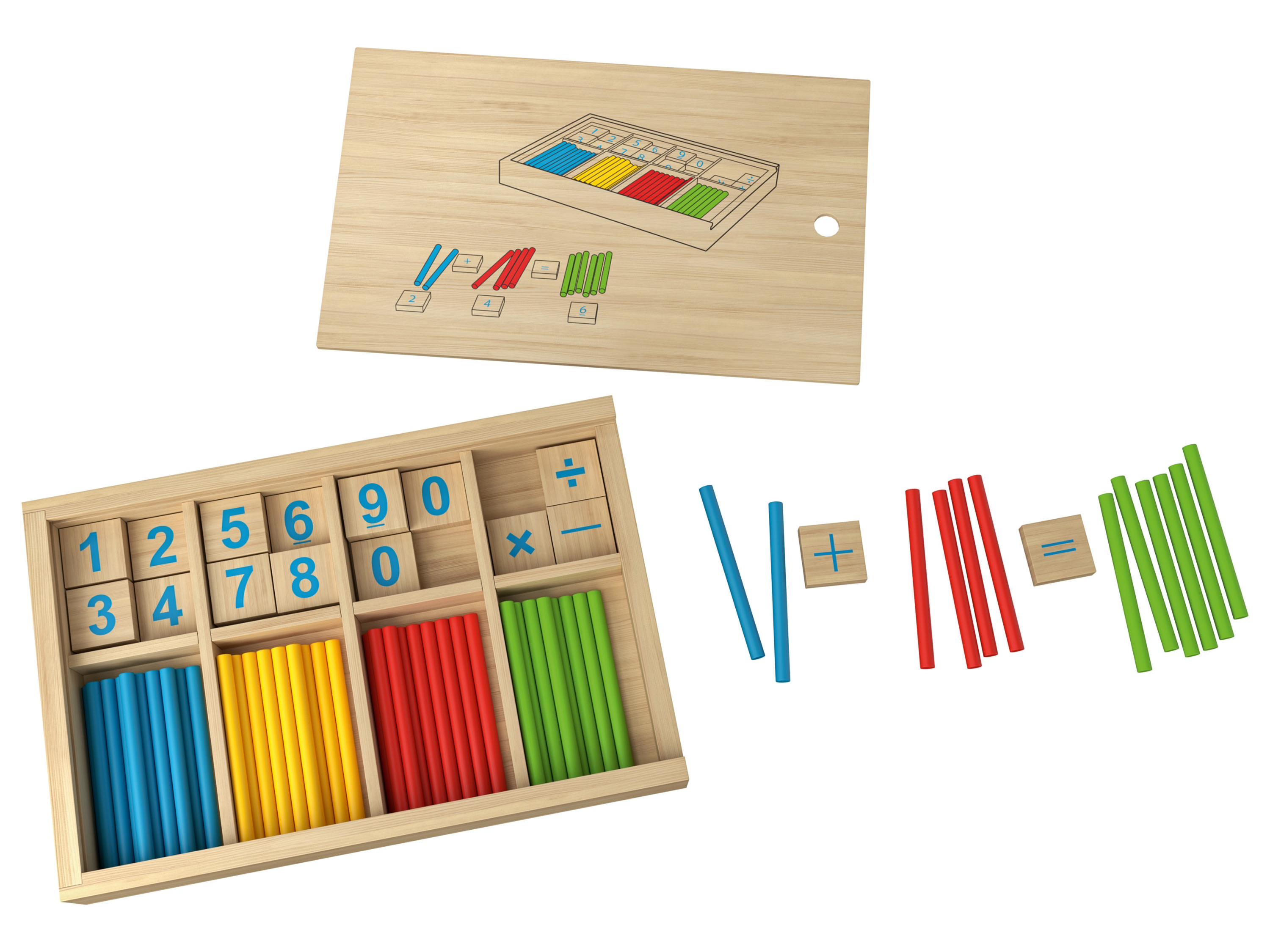 Playtive Houten Montessori speelgoed (Stokjesspel)