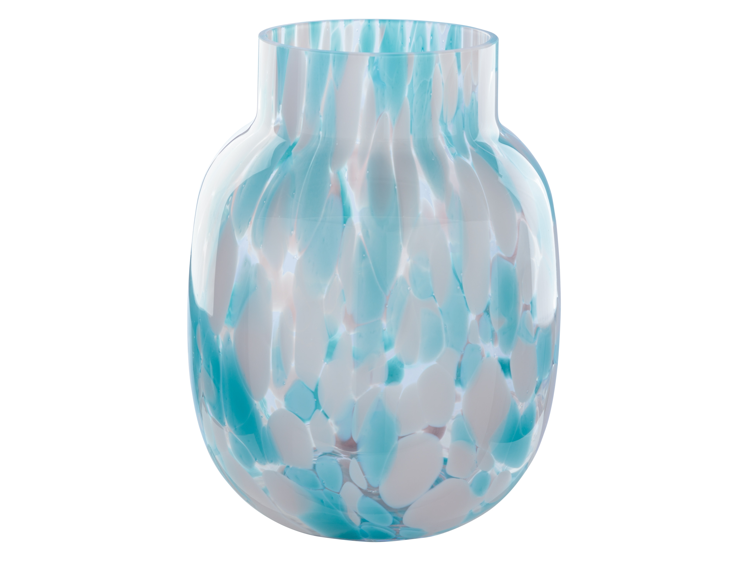 LIVARNO home Glazen vaas (Turquoise/roze)