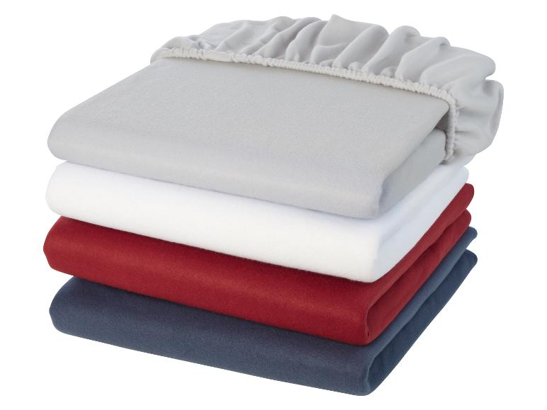 Ga naar volledige schermweergave: LIVARNO home Fleece hoeslaken 140-160 x 200 cm - afbeelding 2