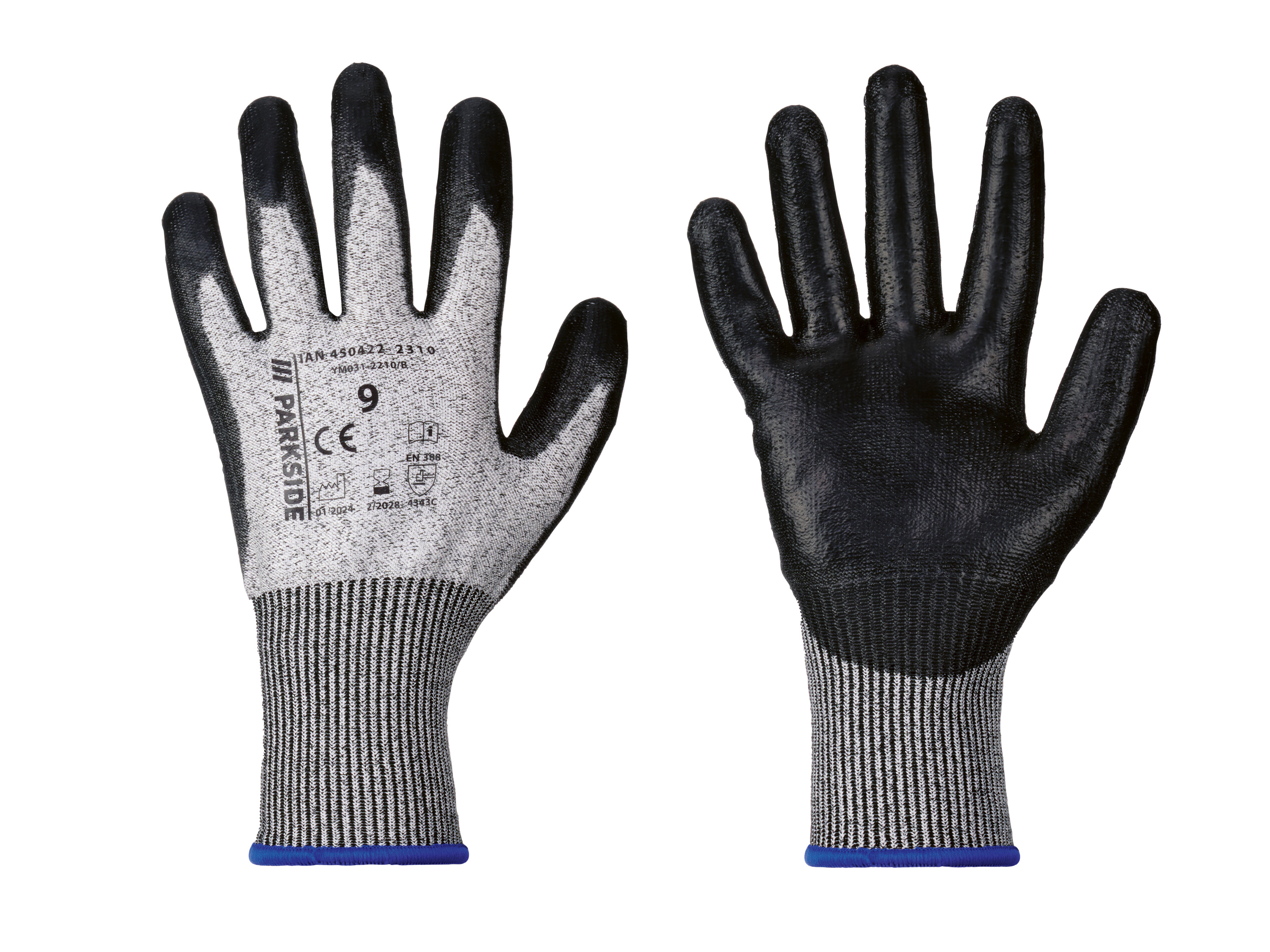 PARKSIDE Snijvaste handschoenen (9, Blauw)