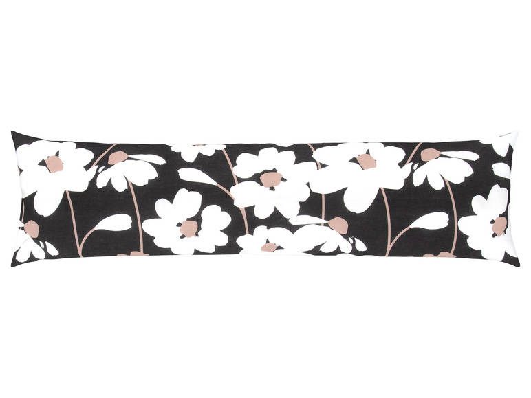 LIVARNO home Renforcé zijslaapkussenhoes 40 x 145 cm (Bloemen)