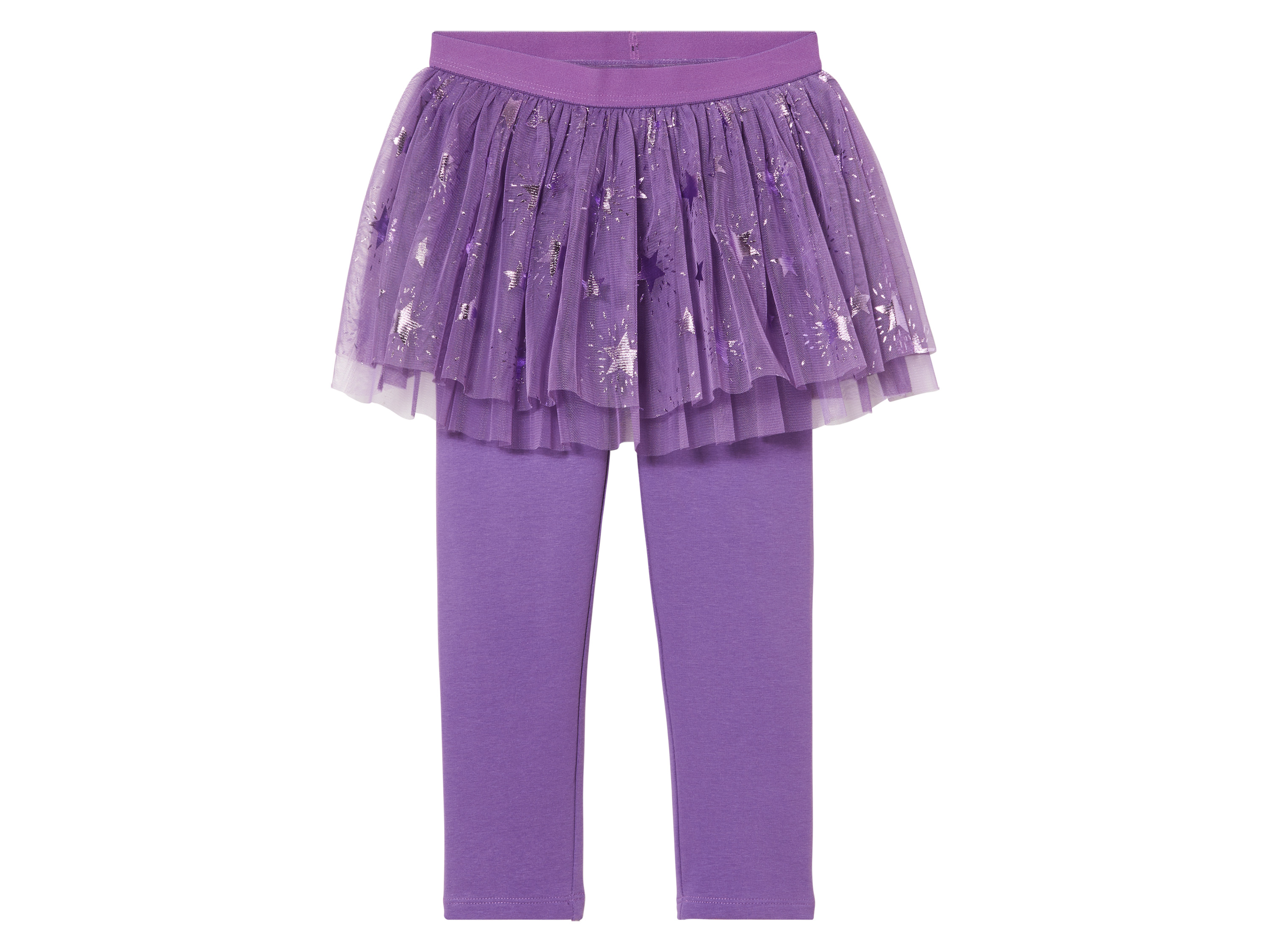 lupilu Kinder tule rok met legging (122/128, Lila)