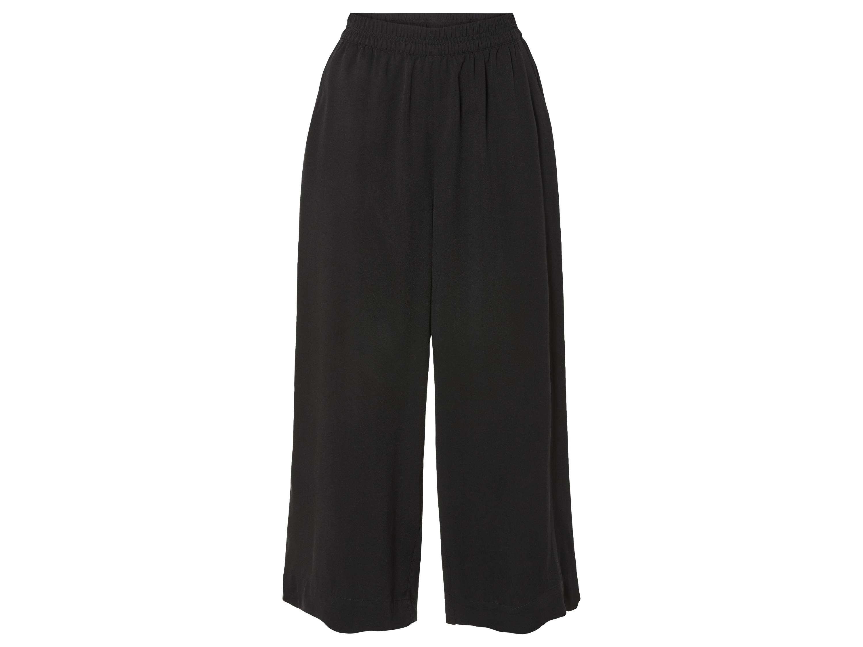 esmara Dames wide-leg broek (S (36/38), Zwart)