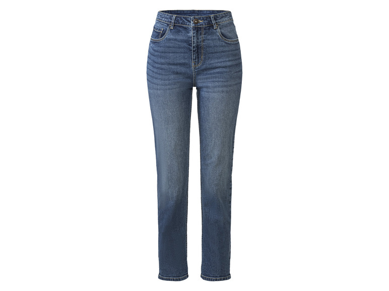 esmara Dames jeans - straight fit (34/30, Blauw)