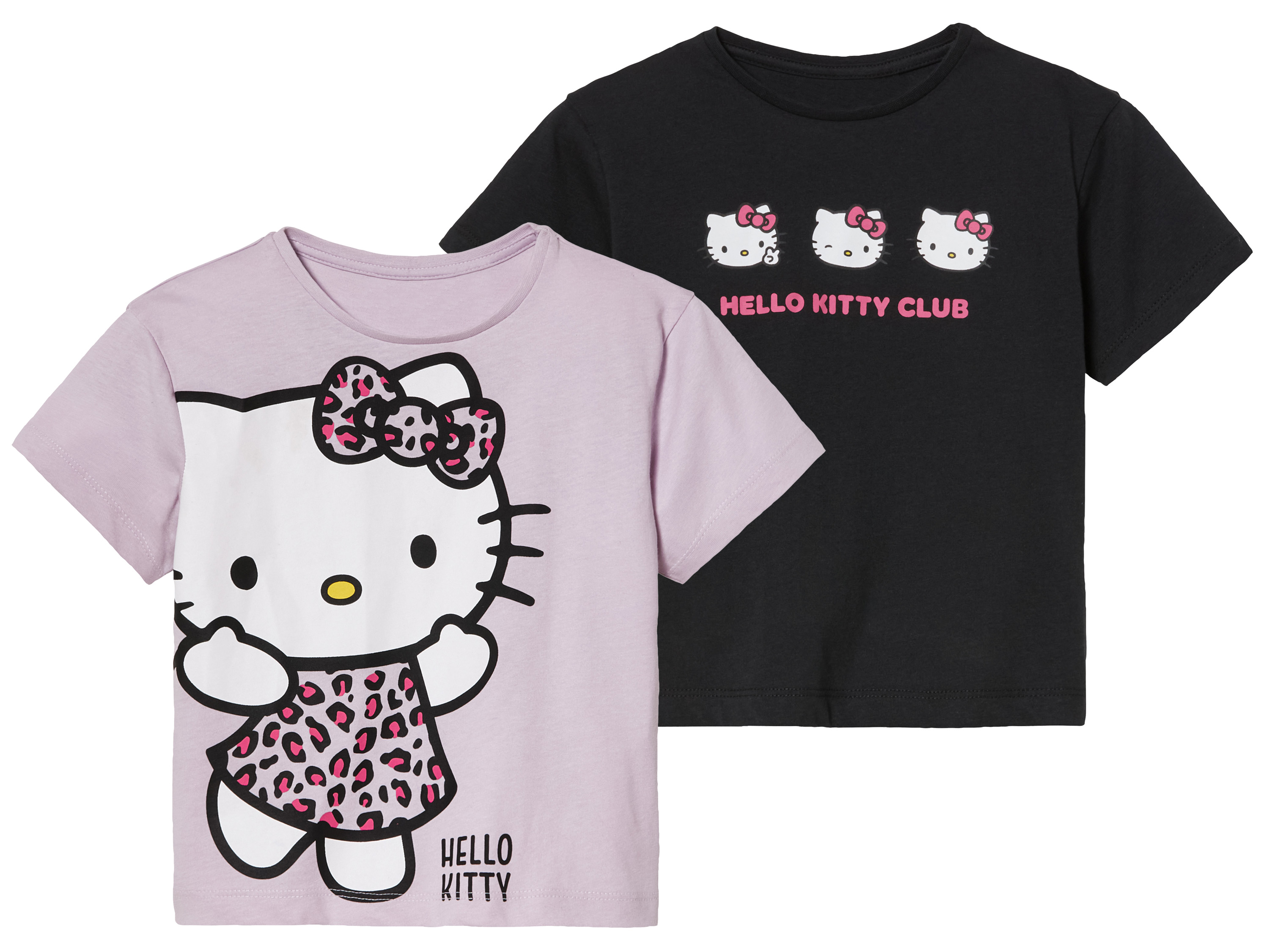 2 kinder t-shirts (Hello Kitty, 122/128)