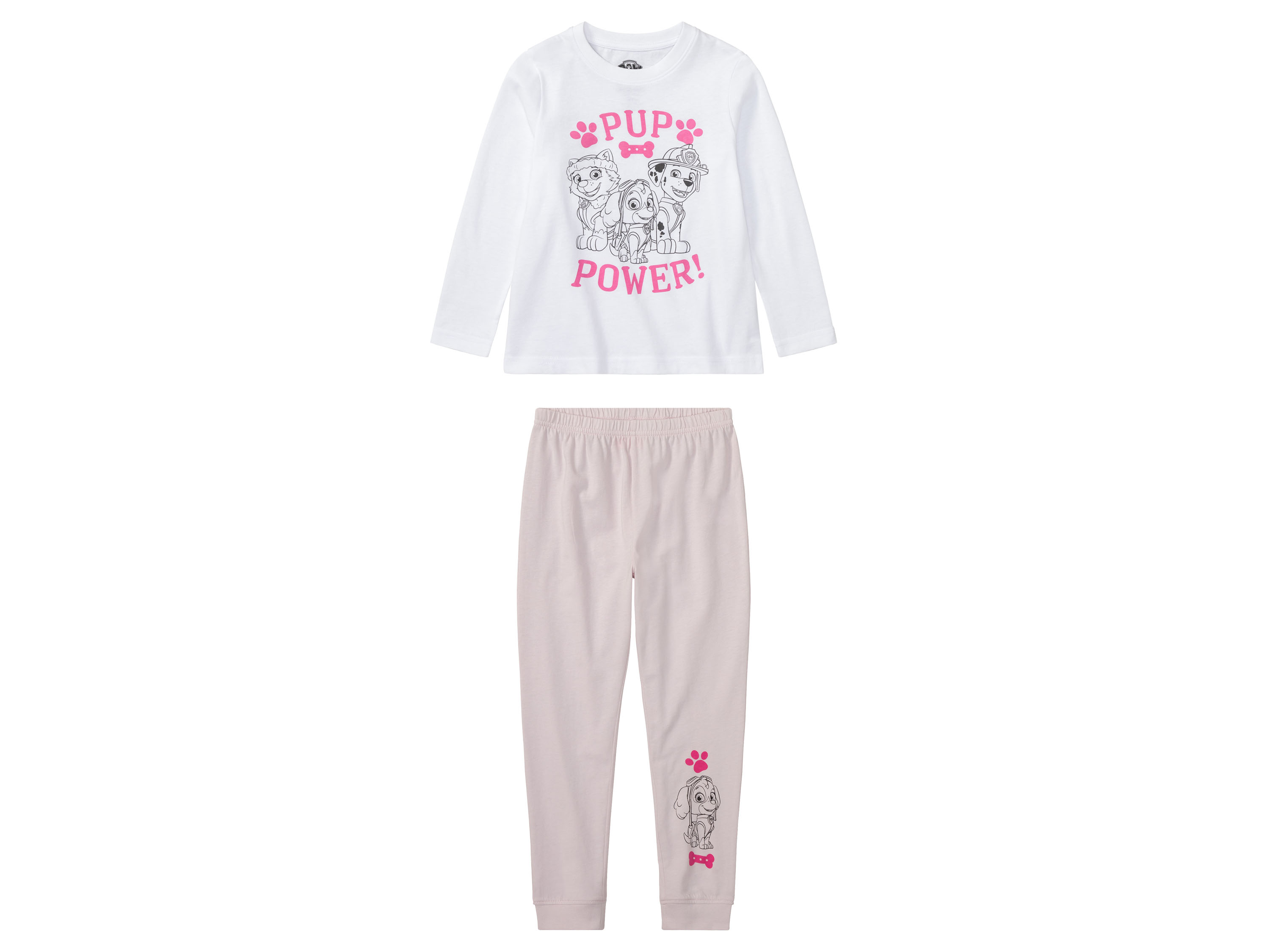 Meisjes pyjama (134-140, Wit/lila Paw Patrol)