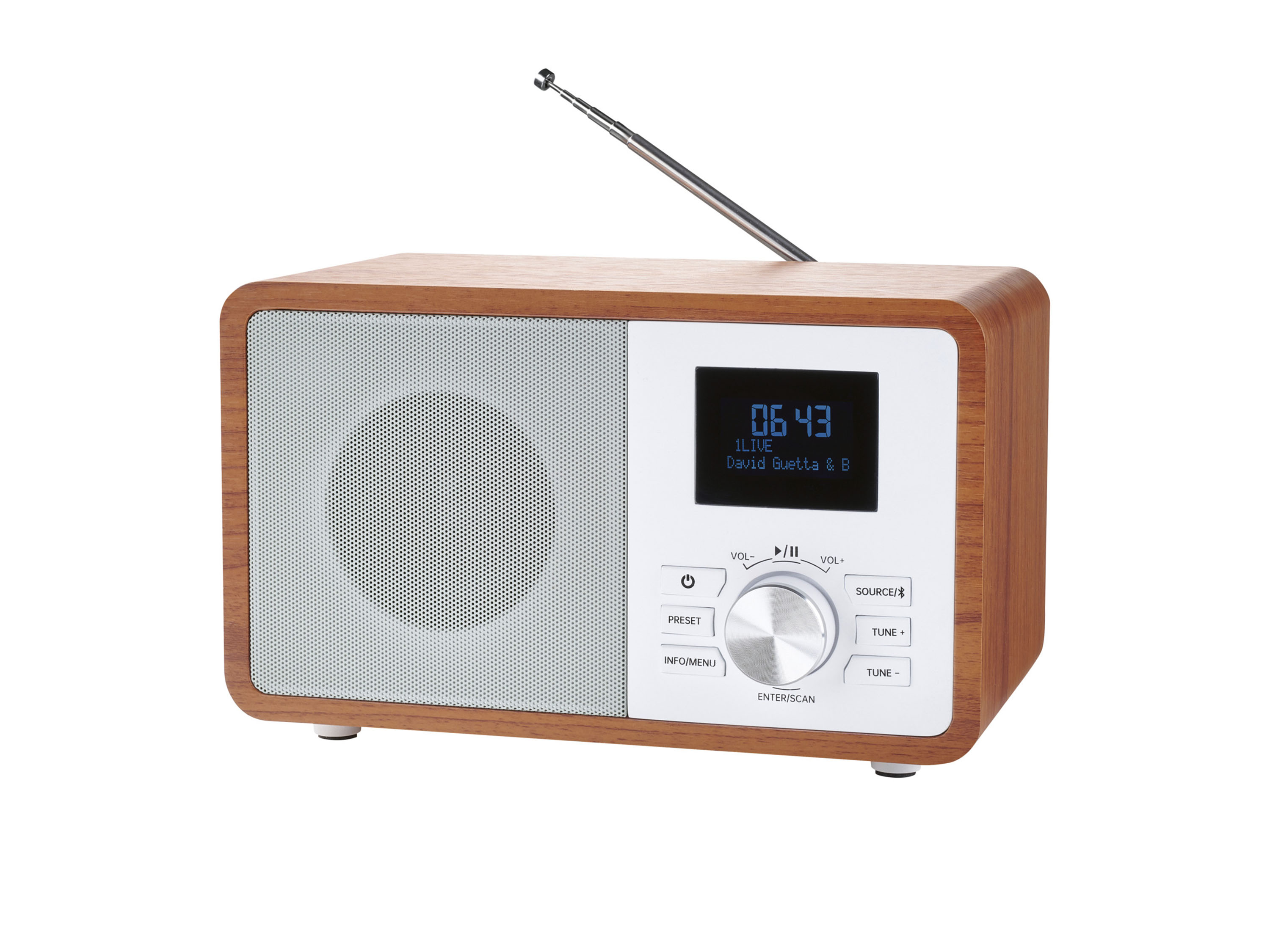 SILVERCREST DAB+ Bluetooth-radio (Wit)