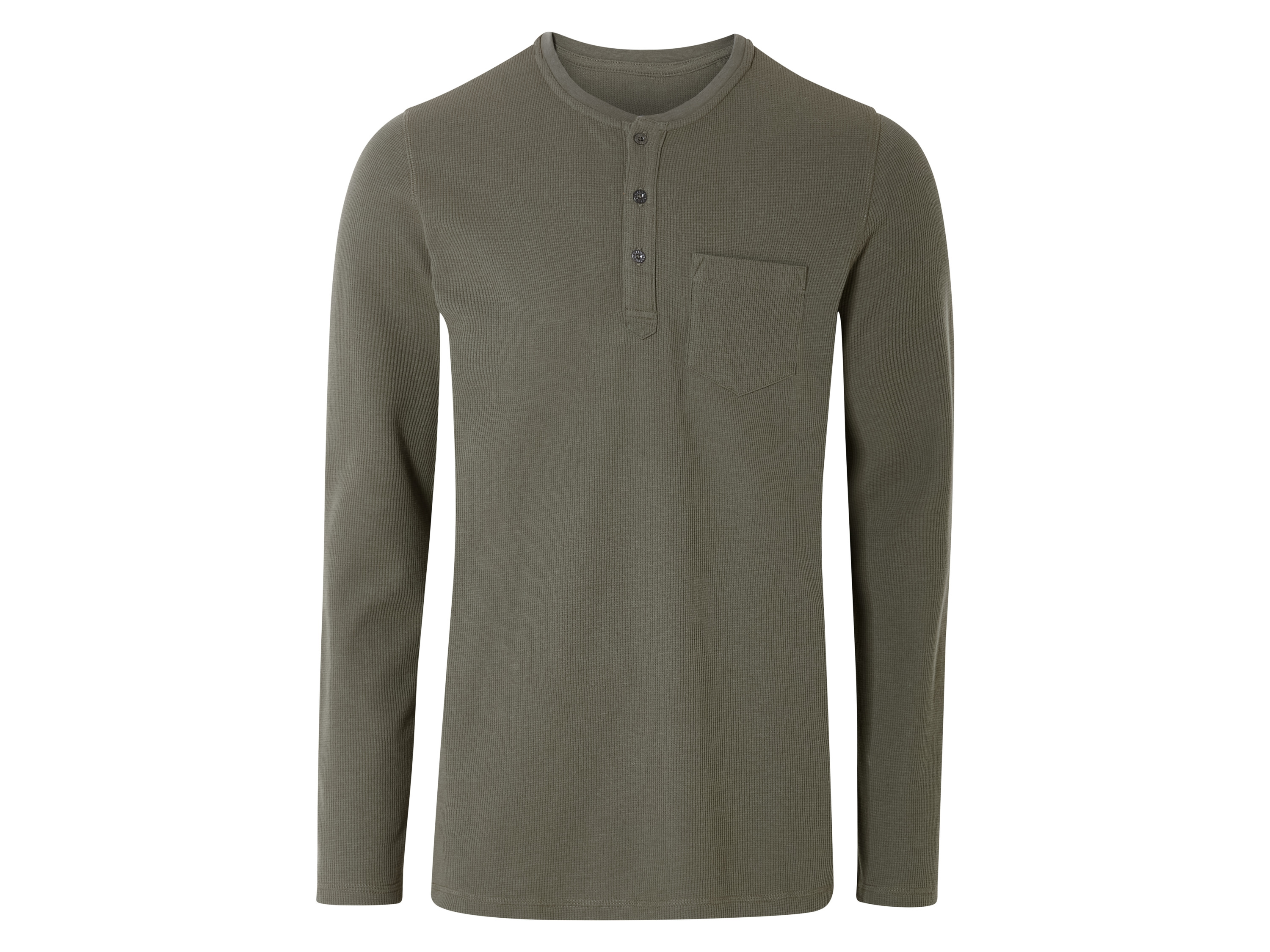 LIVERGY Herenshirt met lange mouwen (M (48/50), Donkergroen)