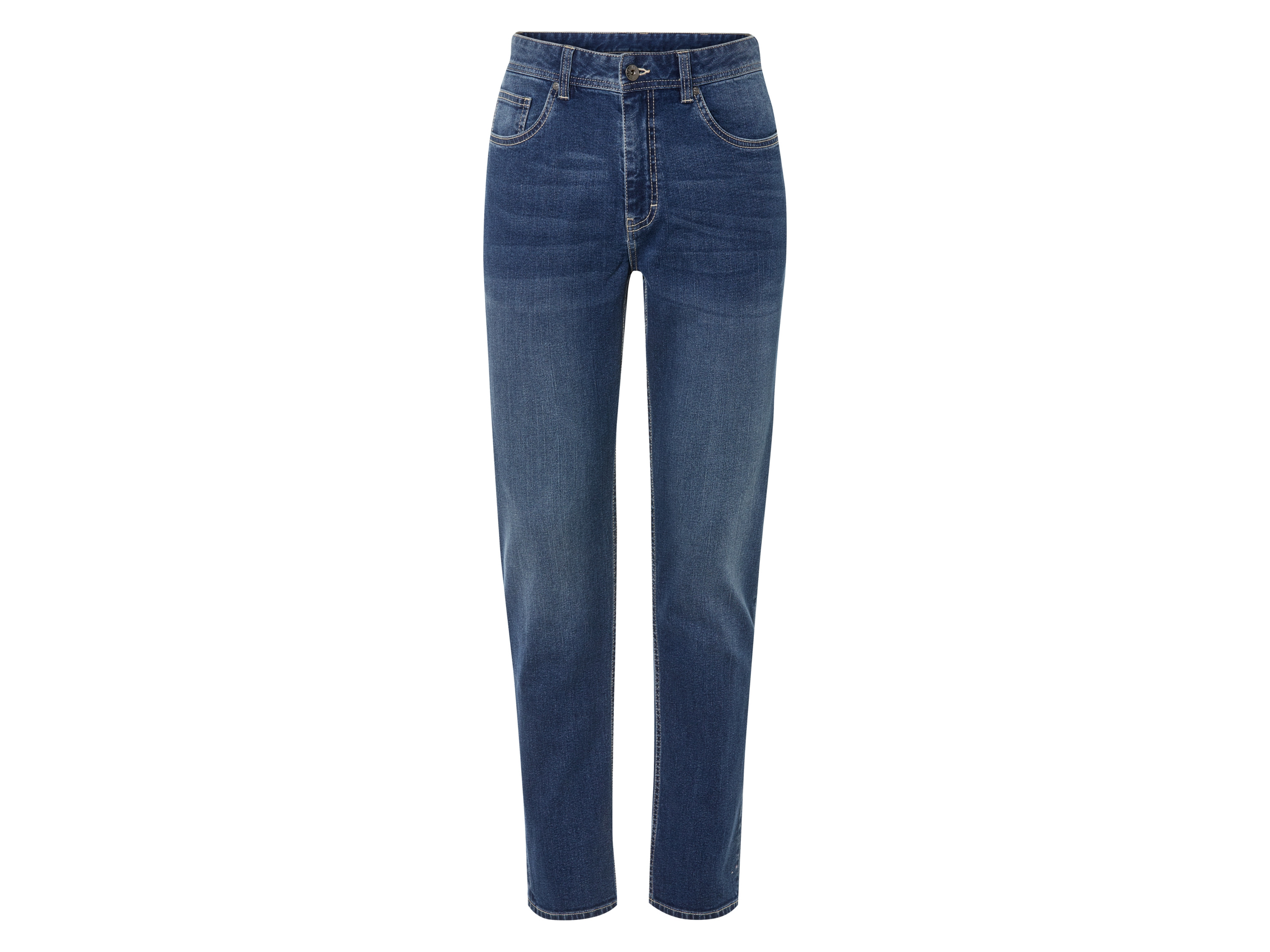 LIVERGY Heren Jeans Slim Fit (54 (38/32), Blauw)