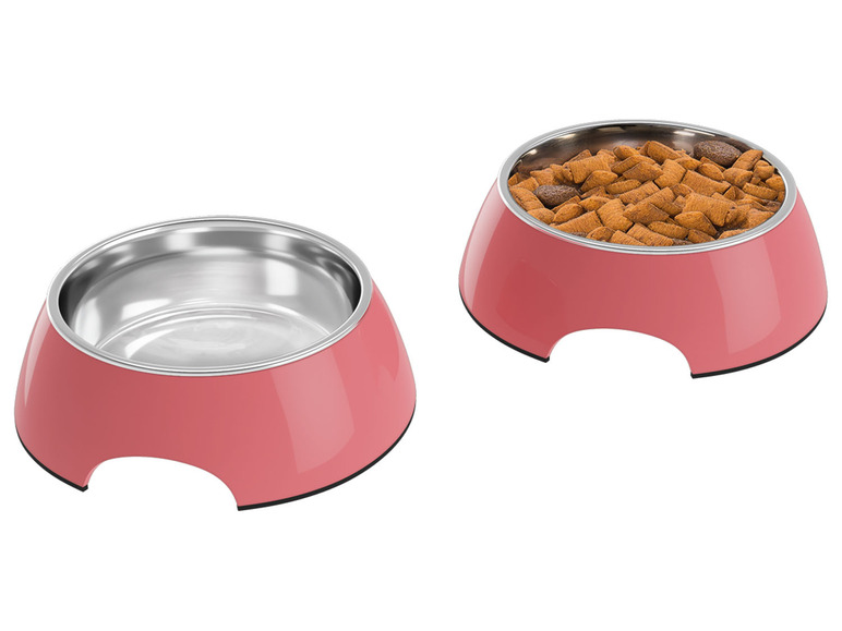 zoofari Voer- en drinkbak of onderlegger (hond, Voer- en drinkbakjes klein, roze)