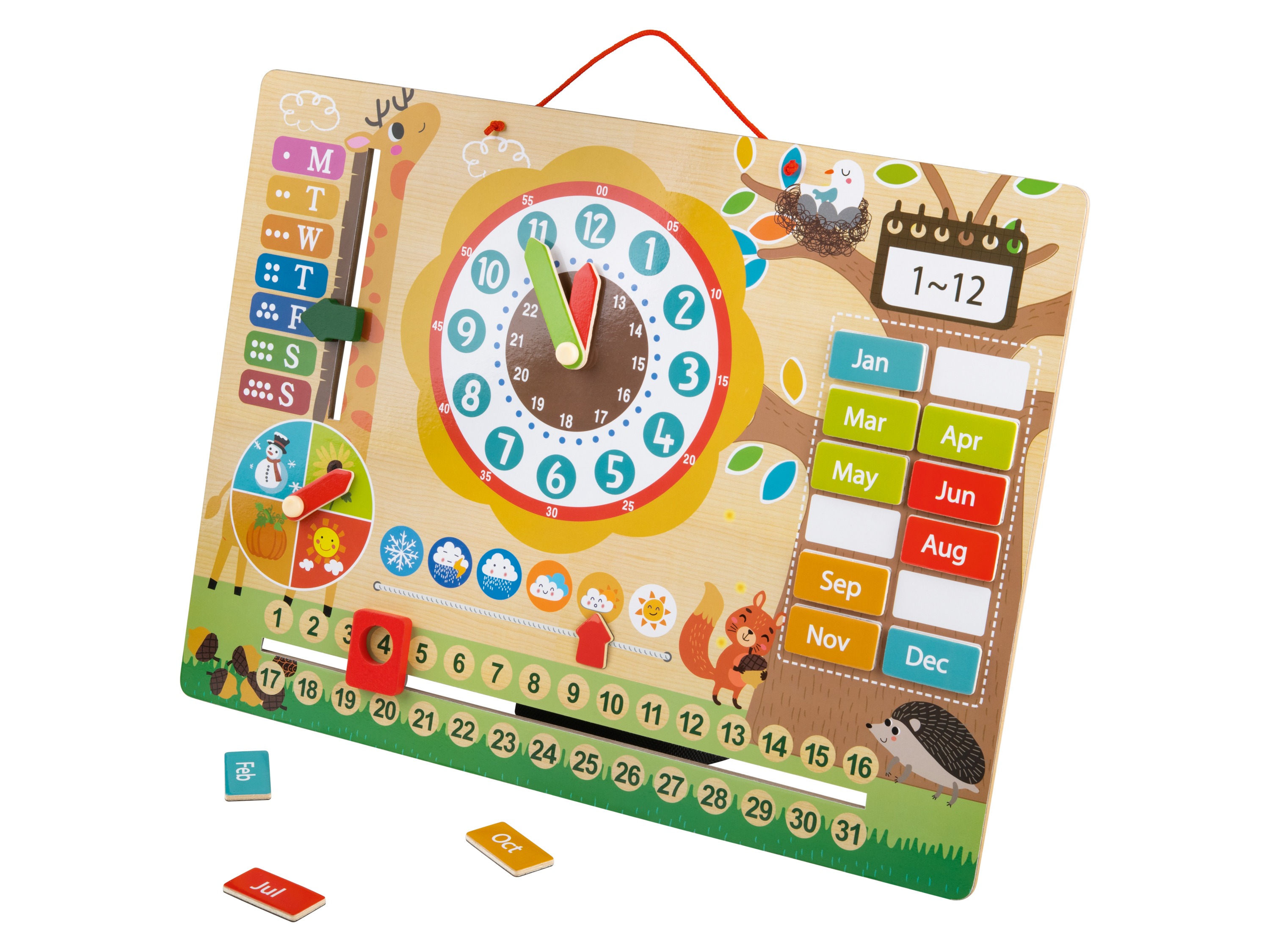 Playtive Houten laptop of magnetische klok (Magnetische klok)