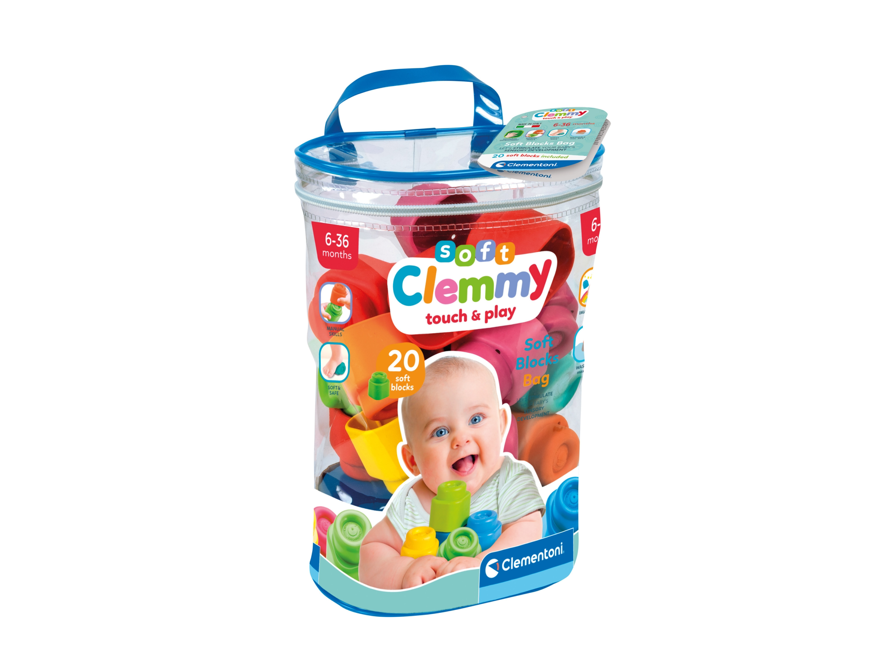 Clementoni Clemmy speelset (bouwstenen 20 stuks)