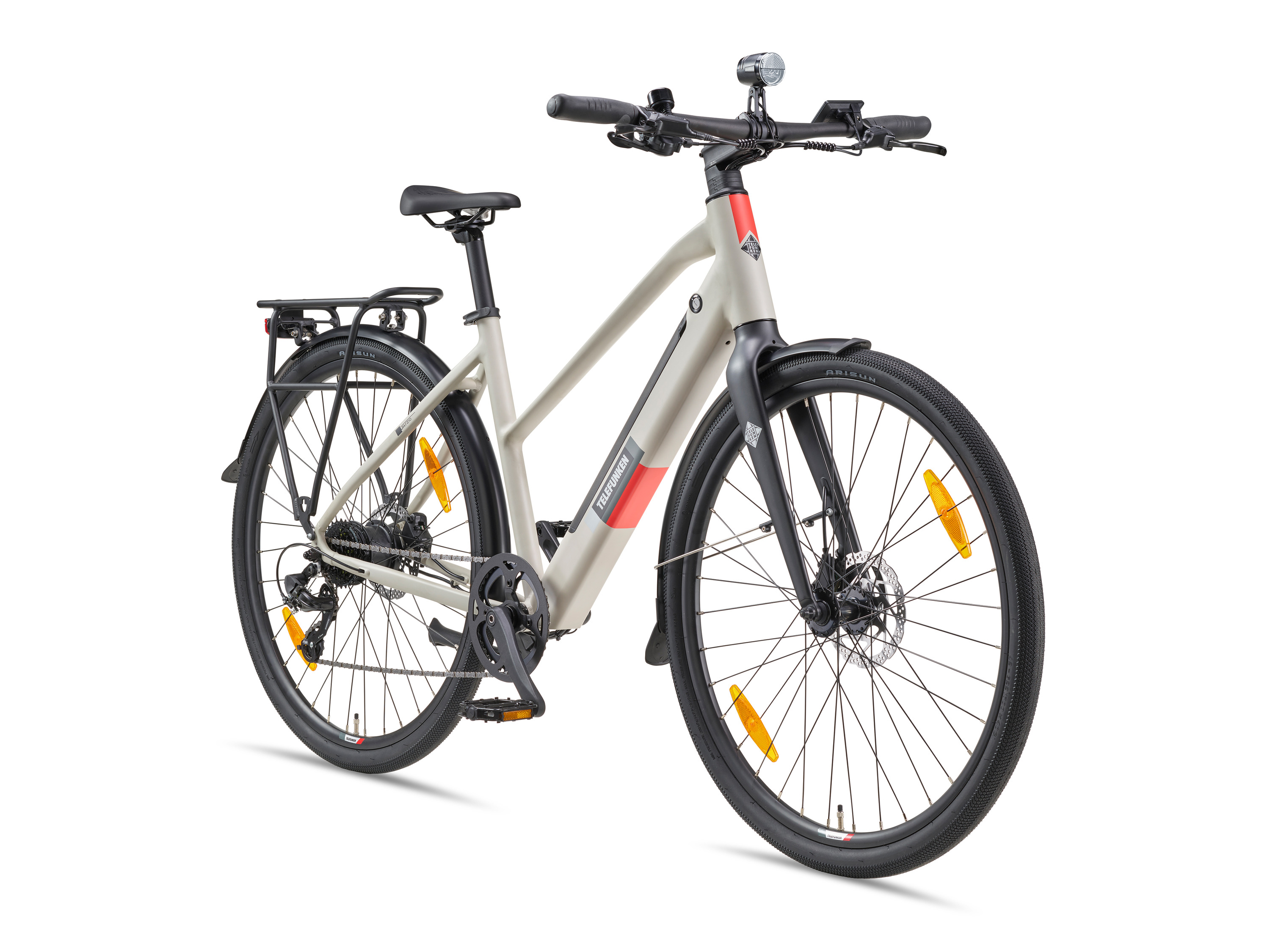 TELEFUNKEN E-bike Urban UH210 28" (Zijdegrijs, 28")