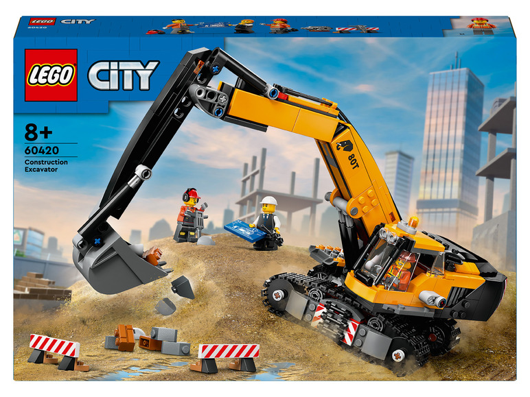 Ga naar volledige schermweergave: LEGO® City Gele graafmachine 60420 - afbeelding 1