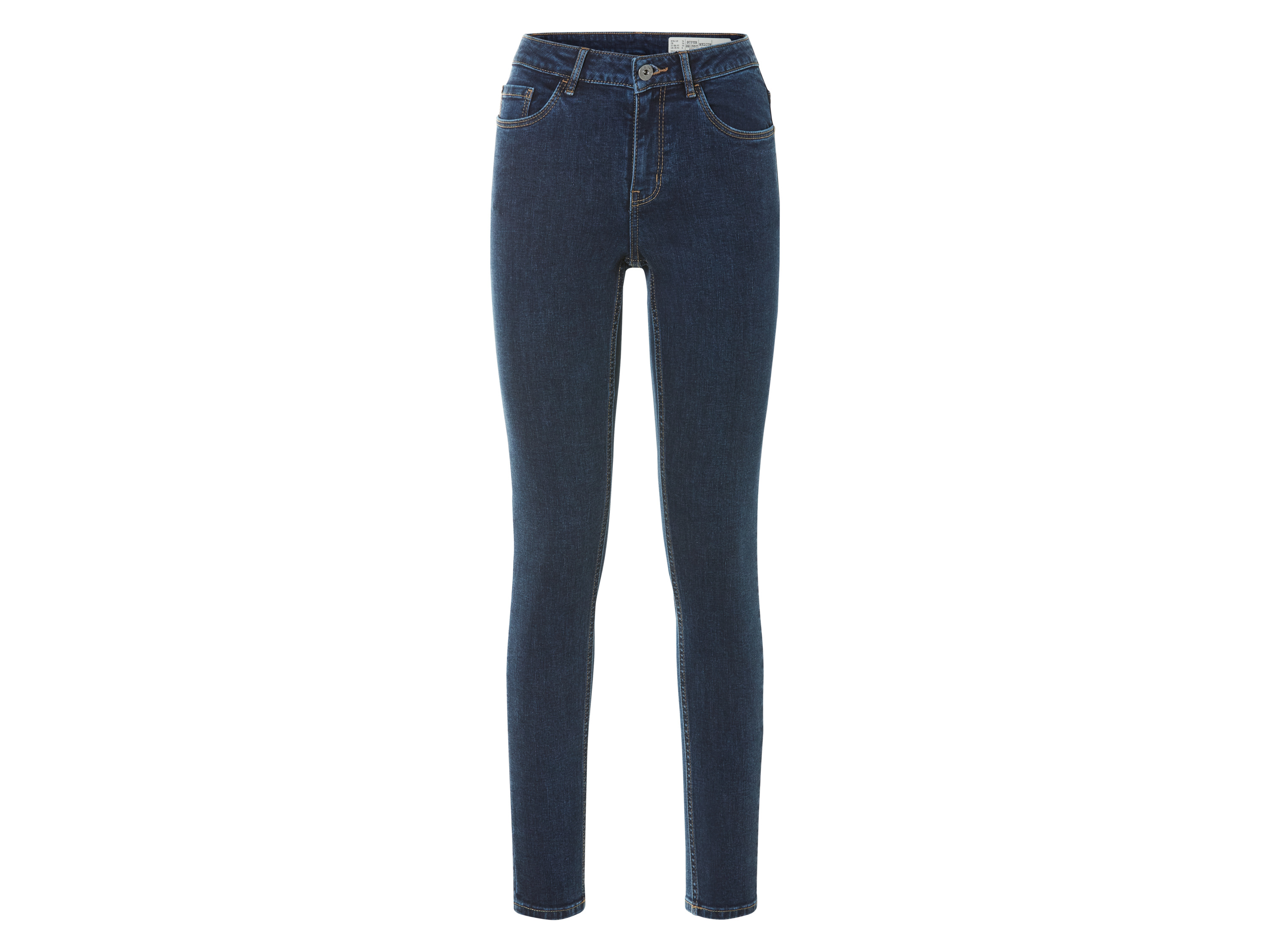 esmara Damen Jeans - super skinny fit (40 (lange lengte), Donkerblauw)