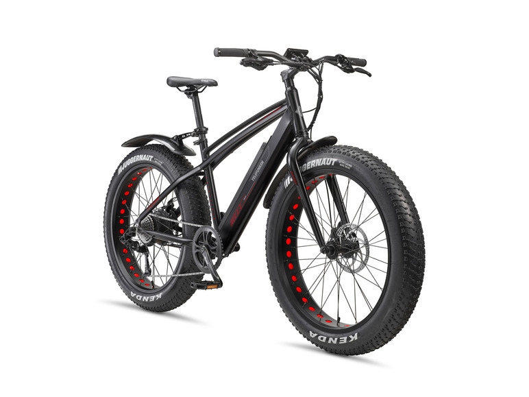 Ga naar volledige schermweergave: TELEFUNKEN E-bike Fat bike Klimmer FM350 zwart 26" - afbeelding 1