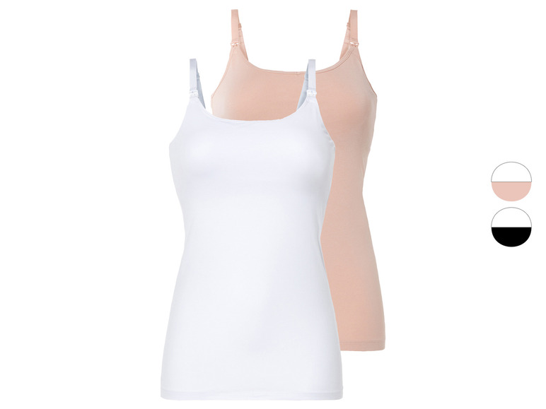 Ga naar volledige schermweergave: esmara® 2 dames voedings-tops - afbeelding 1