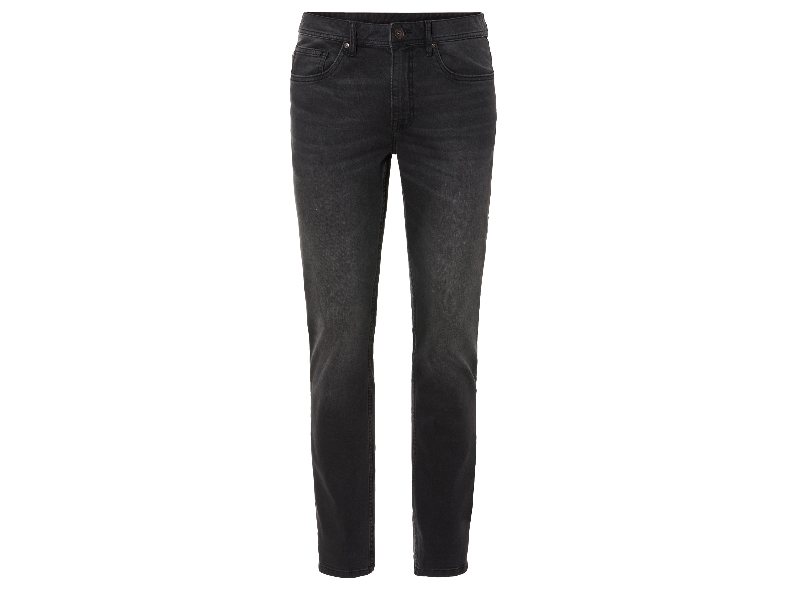 LIVERGY Heren jeans Slim Fit (48 (32/32), Grijs)