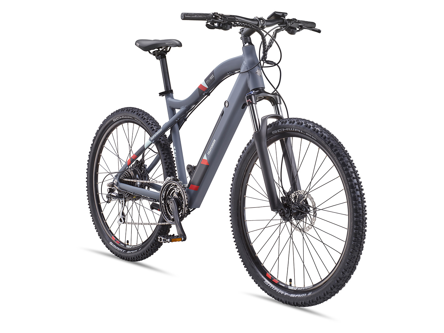 TELEFUNKEN E-mountainbike Klimmer M922 27,5 / 29" (Grafietgrijs, 27,5")