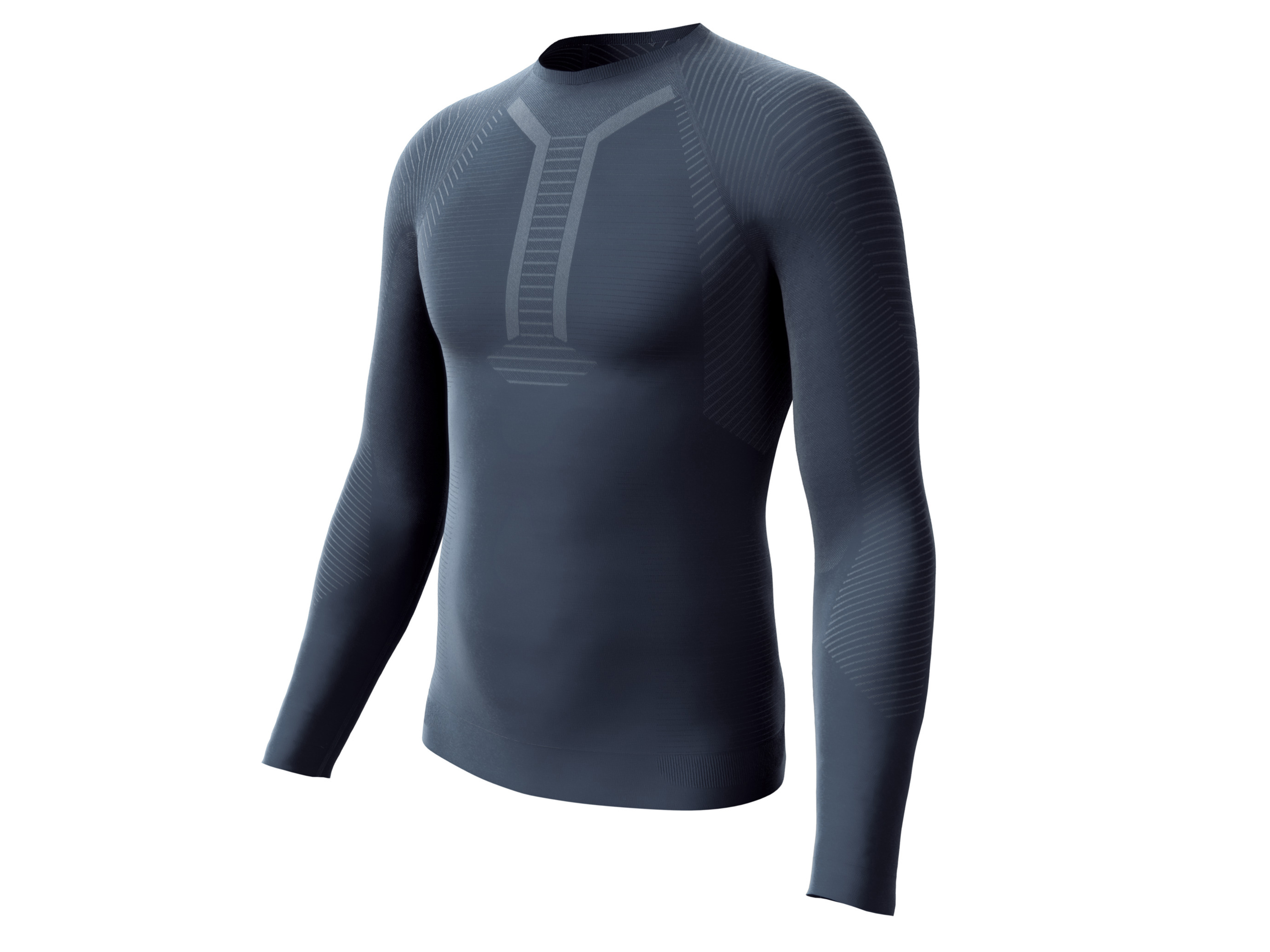 CRIVIT Heren thermoshirt (L, Marineblauw)