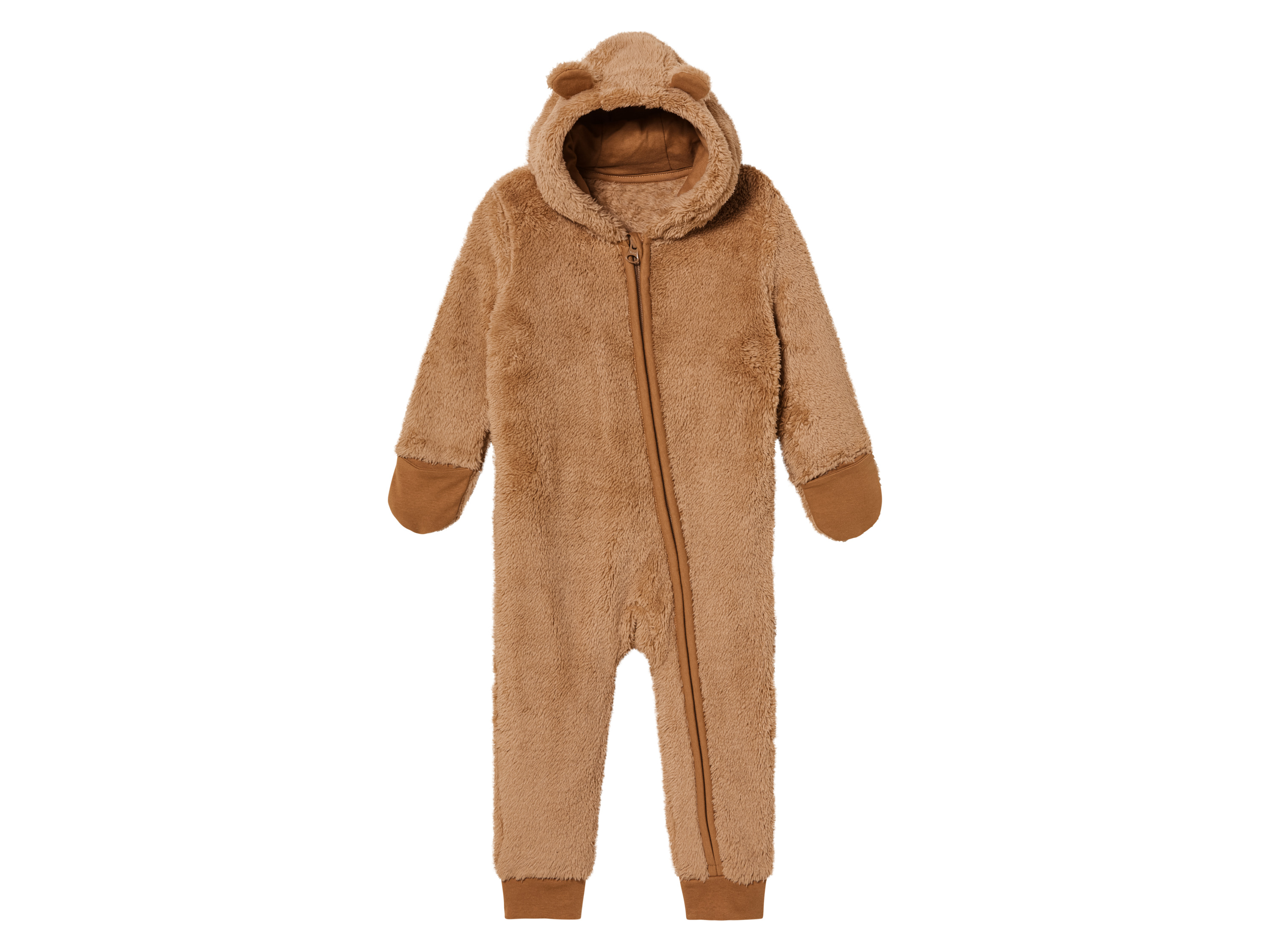 lupilu Baby fleece onesie (74/80, Beige)