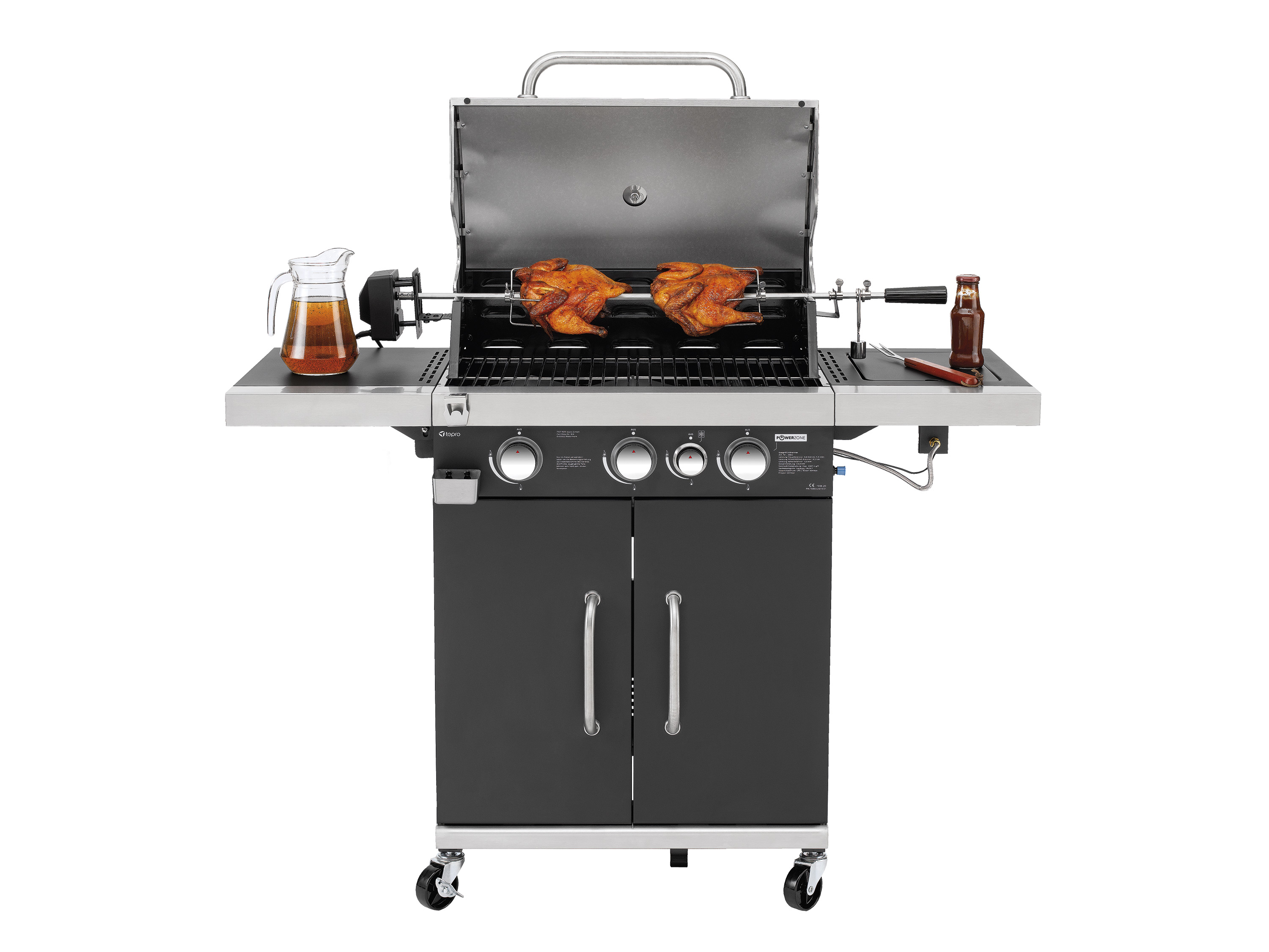 tepro Universal barbecuespies-set, 4 W, op netvoeding