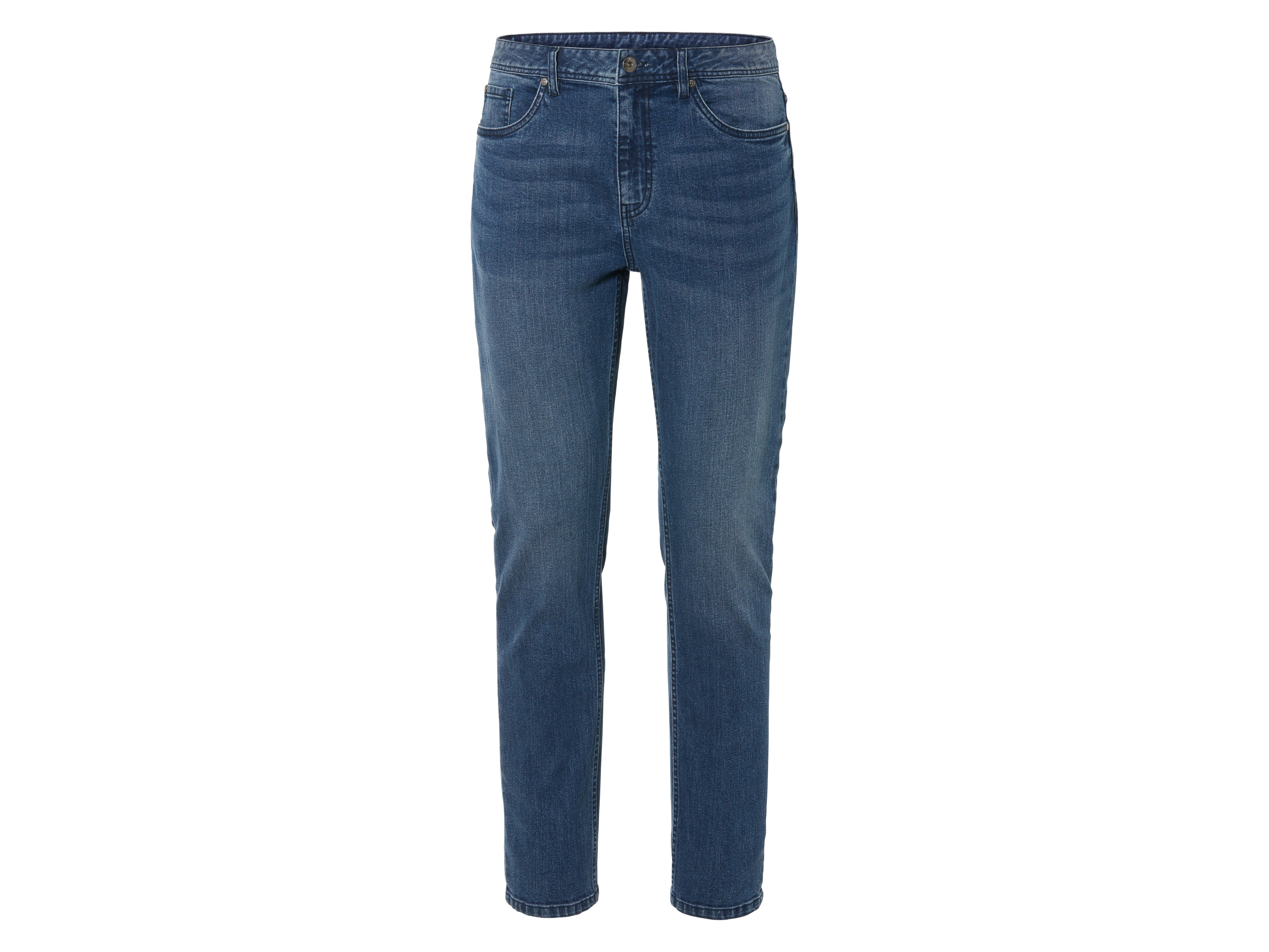 LIVERGY Heren jeans Slim Fit (48 (32/32), Blauw)