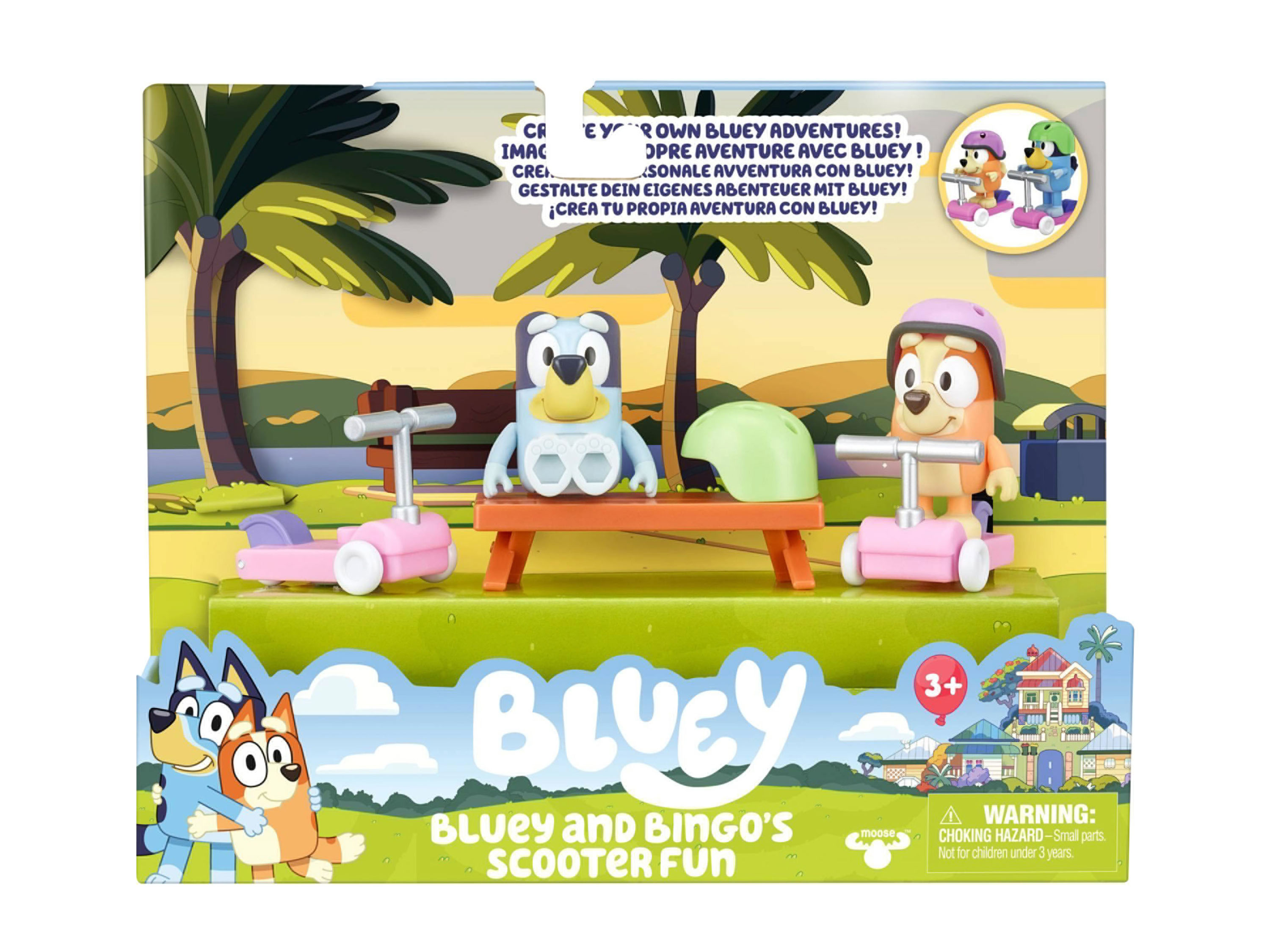 Bluey Mini-speelset (SCOOTER FUN)