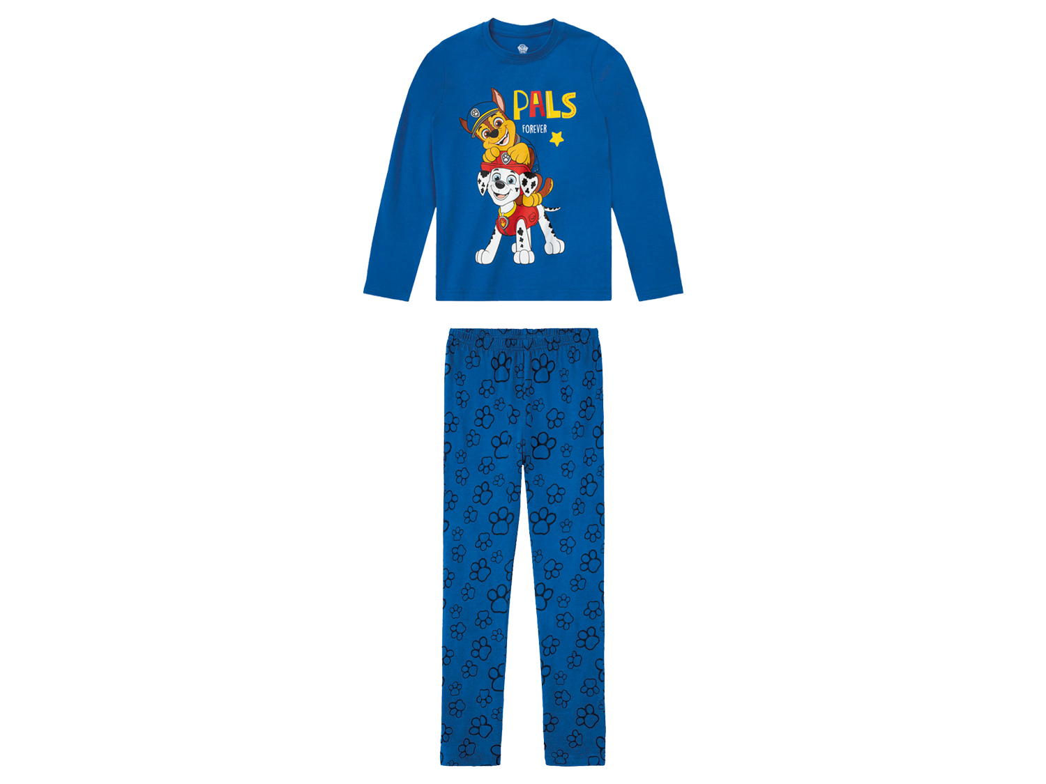 Peuters / kinderen jongens pyjama van zuivere katoen (134-140, Blauw/Paw Patrol)