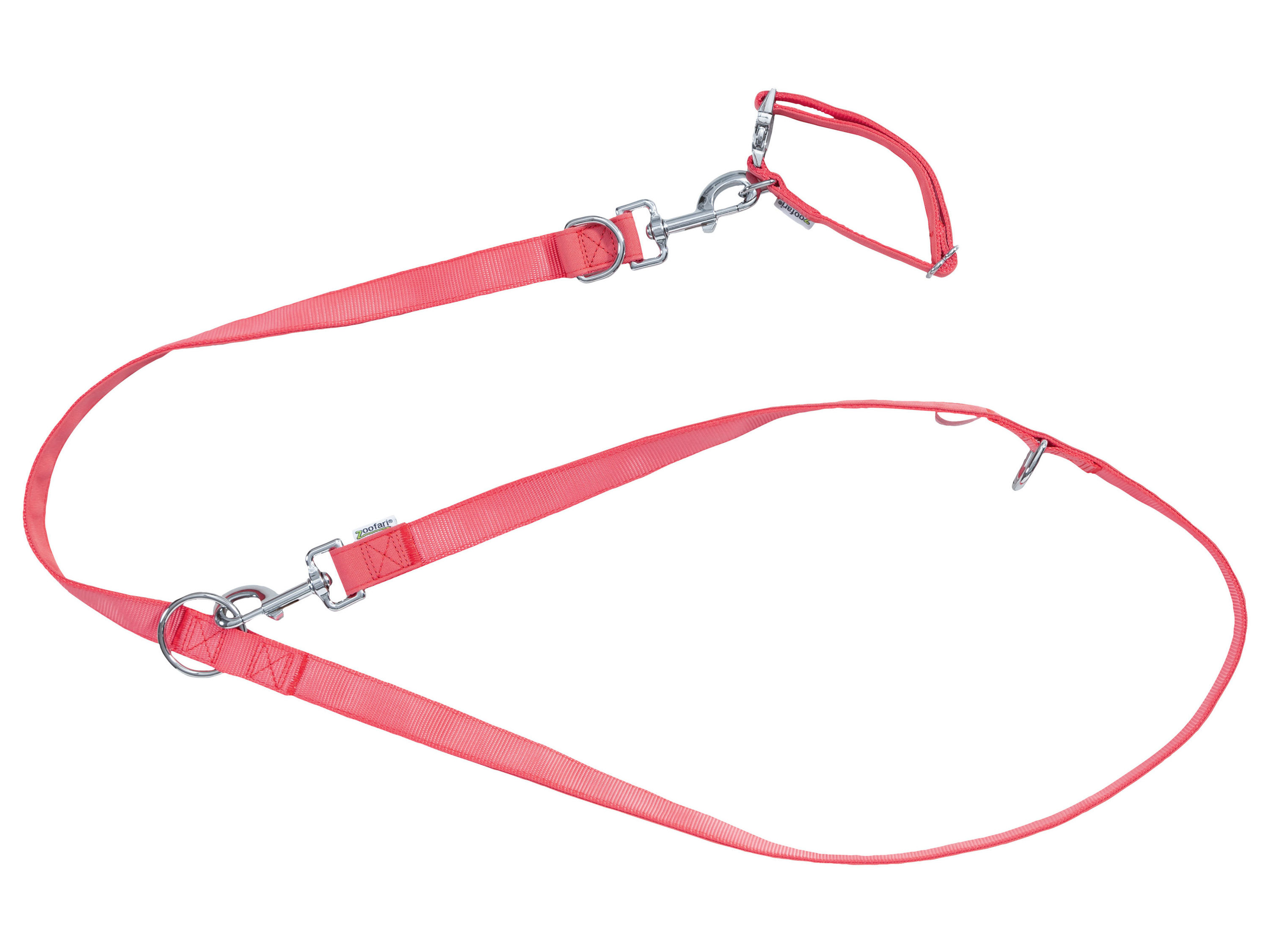 Zoofari Hondenhalsband met riem (M, Groen)