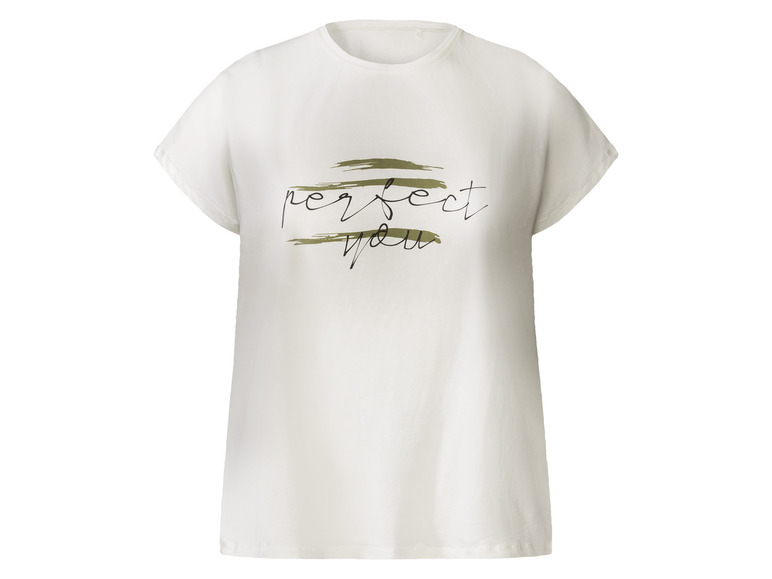 esmara Dames T-shirt plus size (XXXL (56/58), Wit)