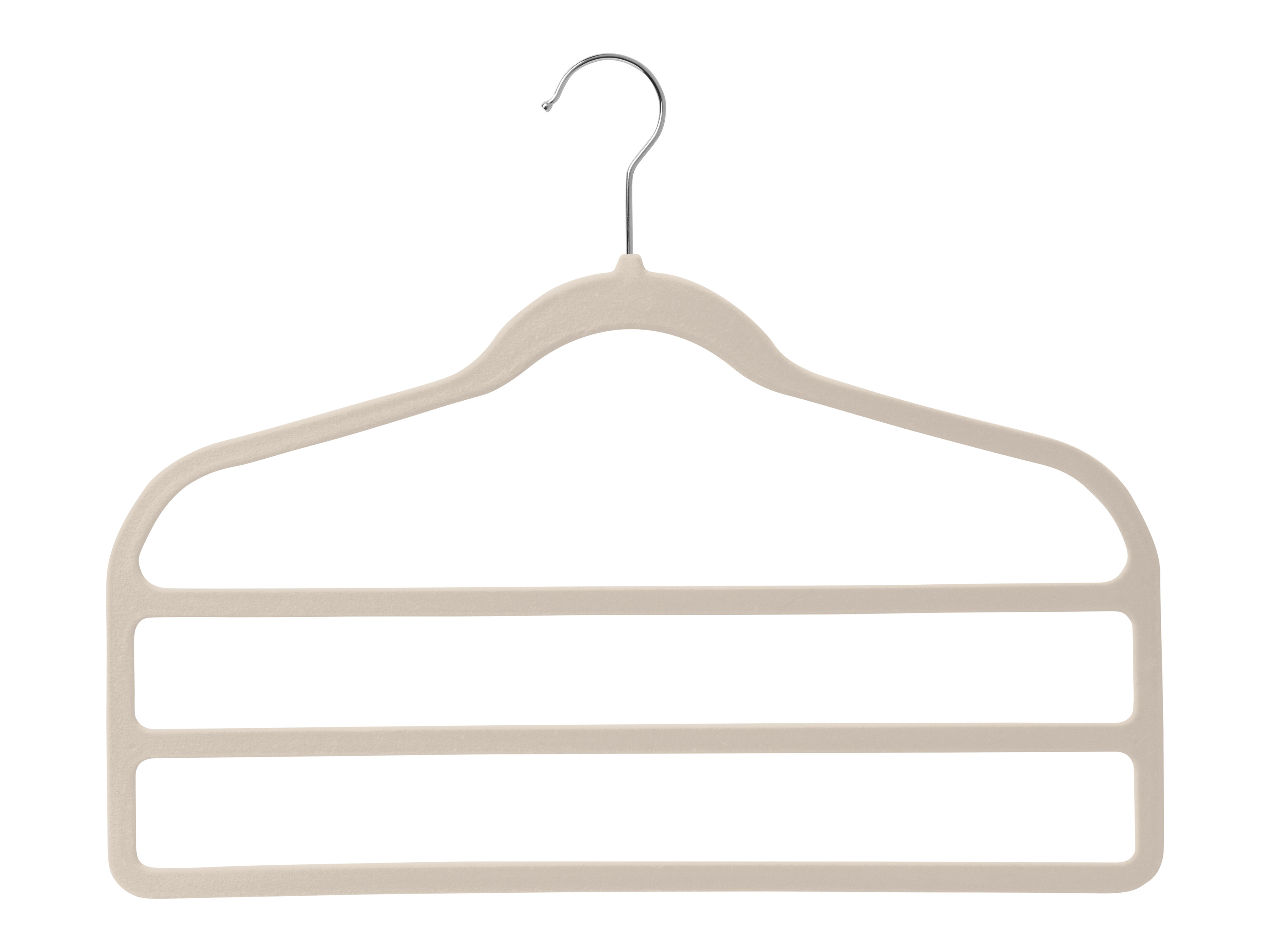 LIVARNO home Kleerhangers (Beige, Set van 2 broekhangers)