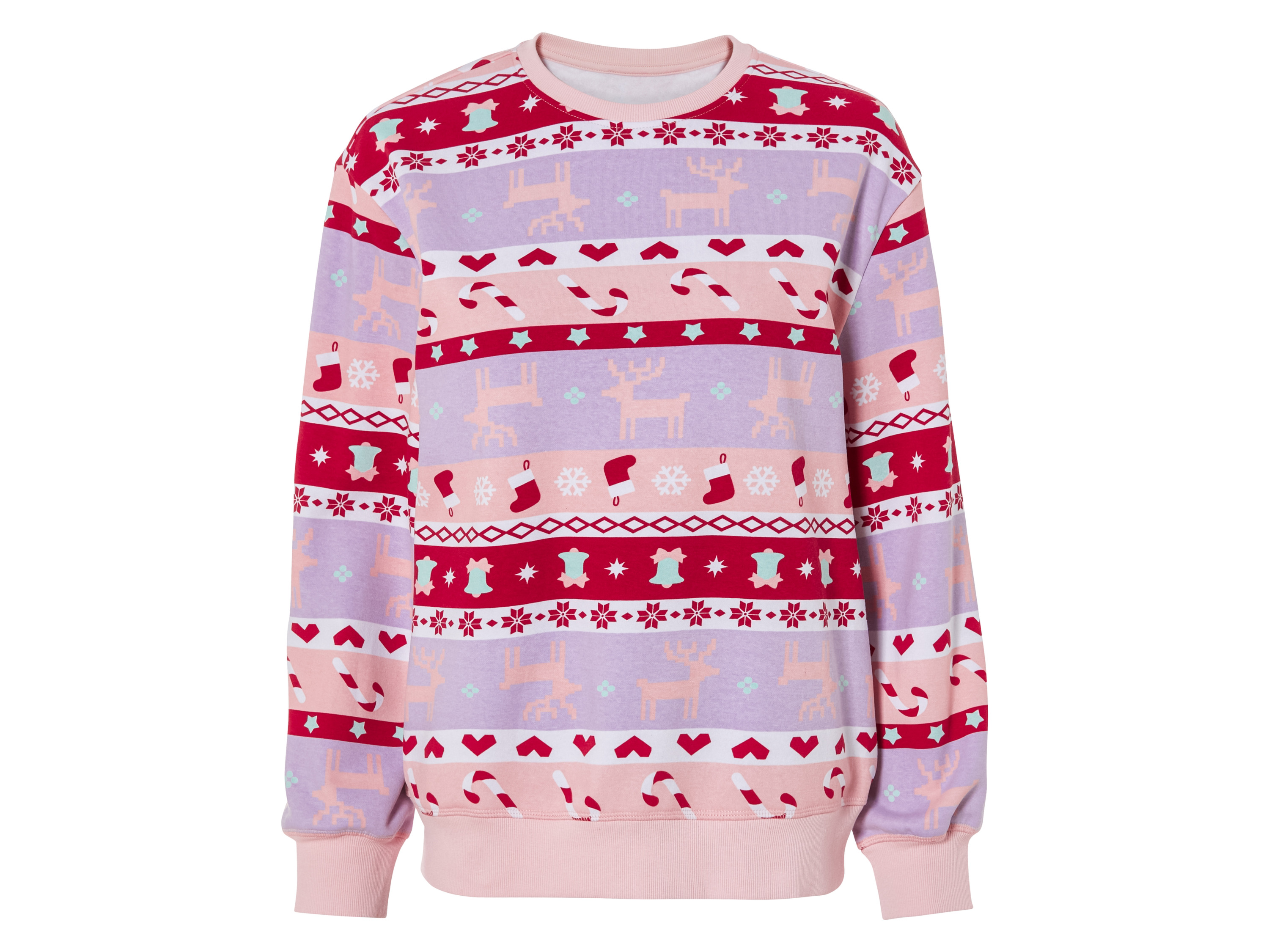 esmara Dames kerstsweater (XS (32/34), Lichtroze)