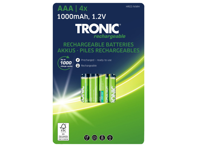 Ga naar volledige schermweergave: TRONIC® Oplaadbare batterijen - afbeelding 4