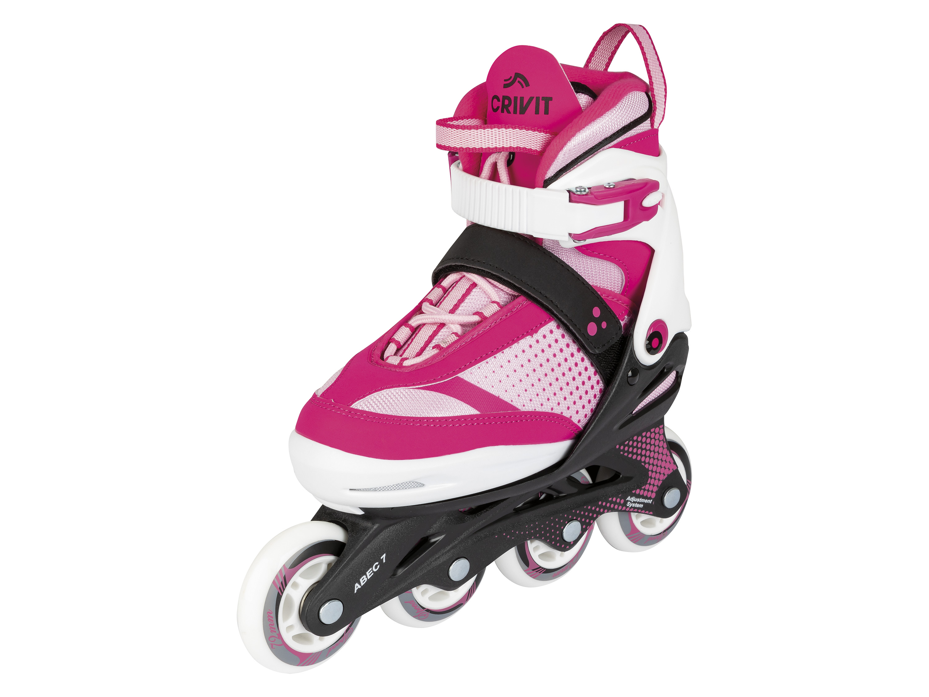 CRIVIT Kinder inline skates (29-33, Roze-wit)