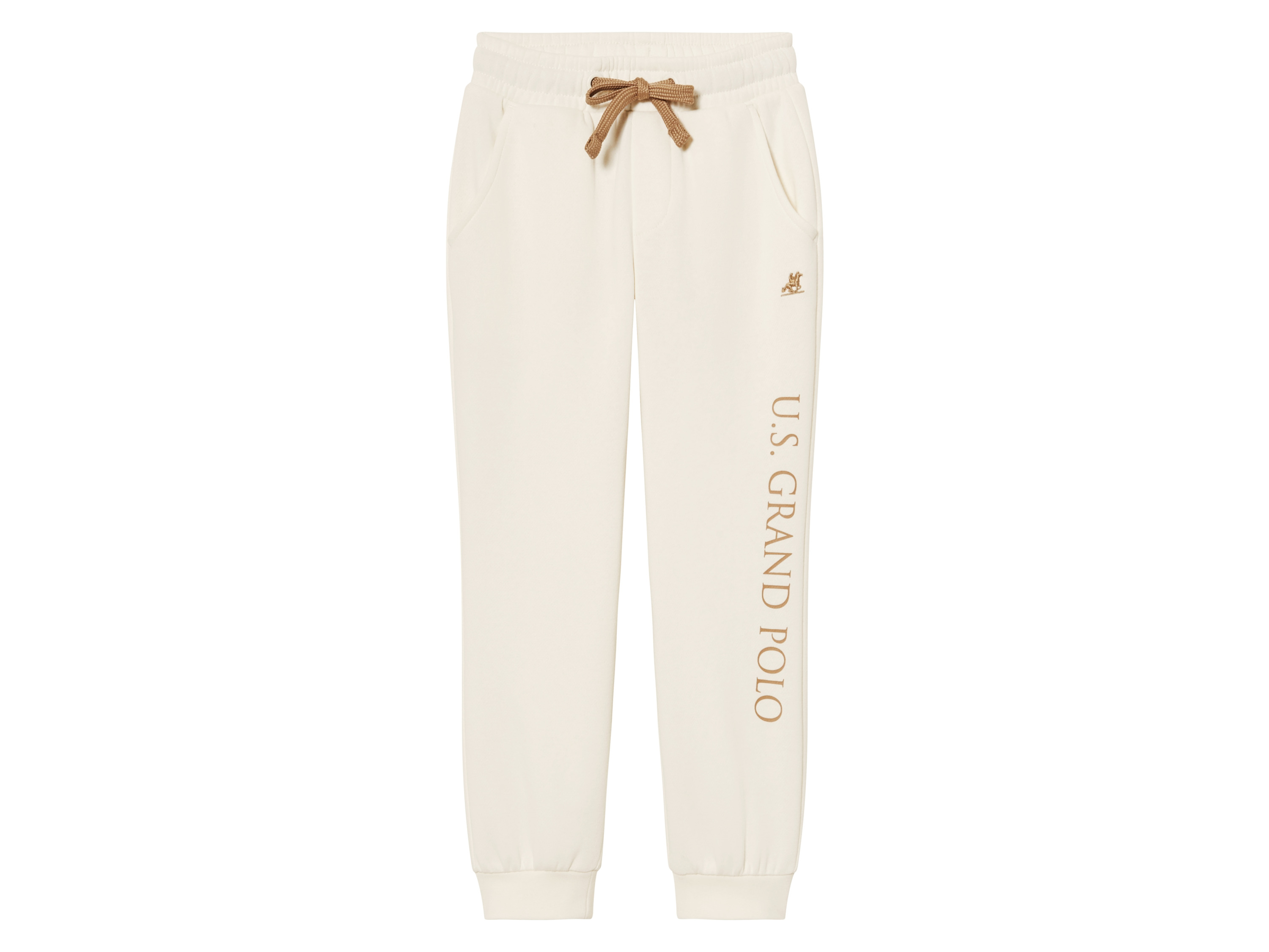 Kinder joggingbroek (98/104, Crème)