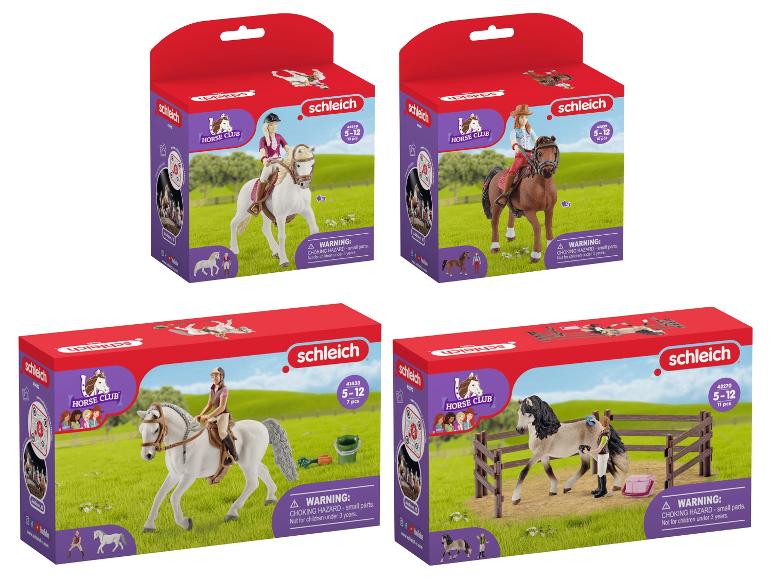 Ga naar volledige schermweergave: Schleich Paard met ruiter - afbeelding 1