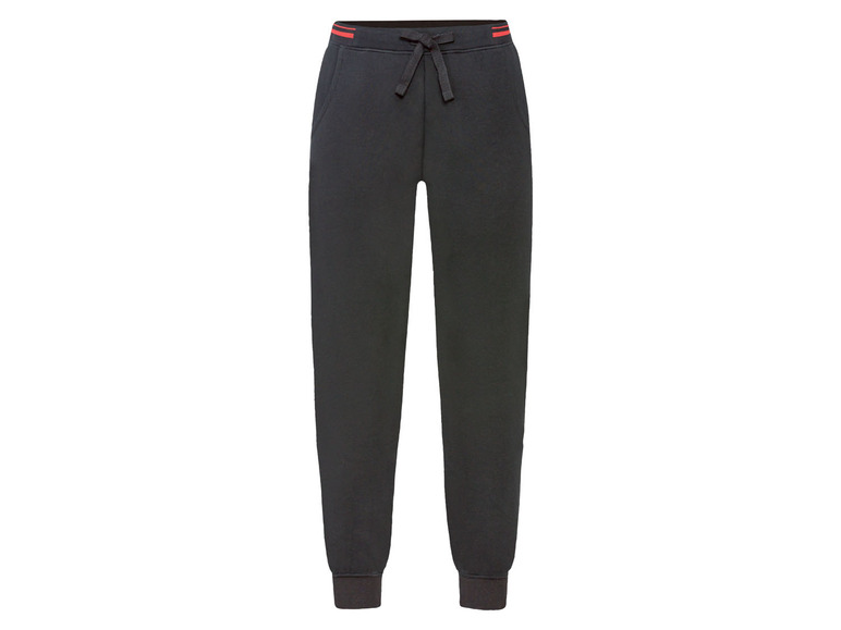 esmara Dames joggingbroek, met hoog katoengehal (vrouwelijk, XS (32/34), Zwart)