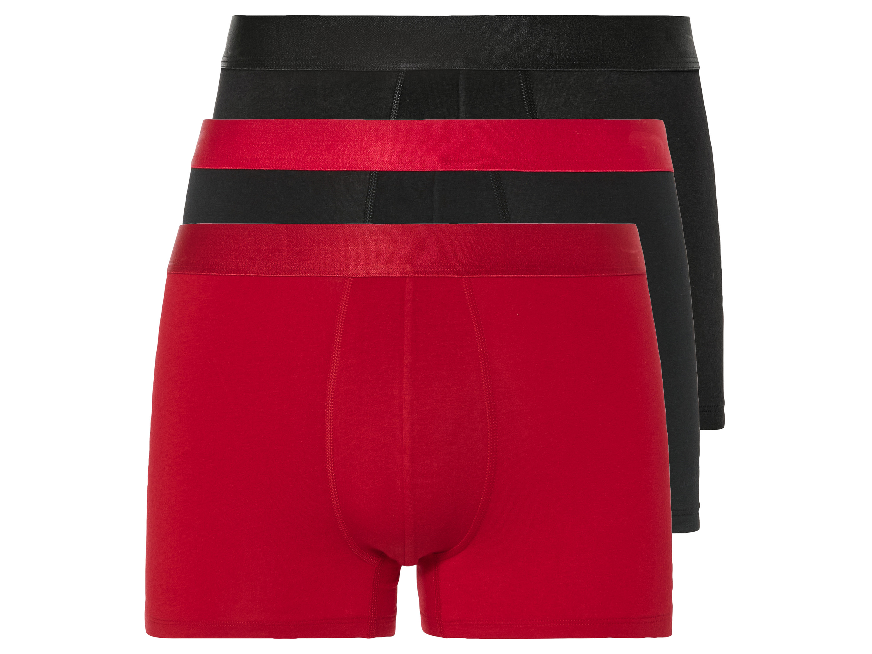 LIVERGY 3 heren boxers (Zwart/blauw/rood)