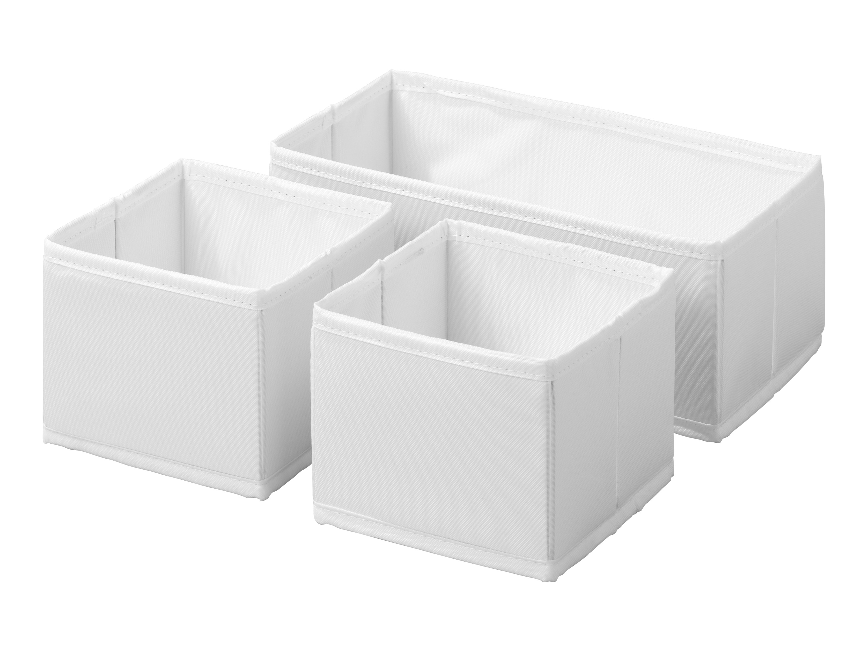 LIVARNO home Opbergboxen / organizer, wit (Set van 3 opbergdozen)