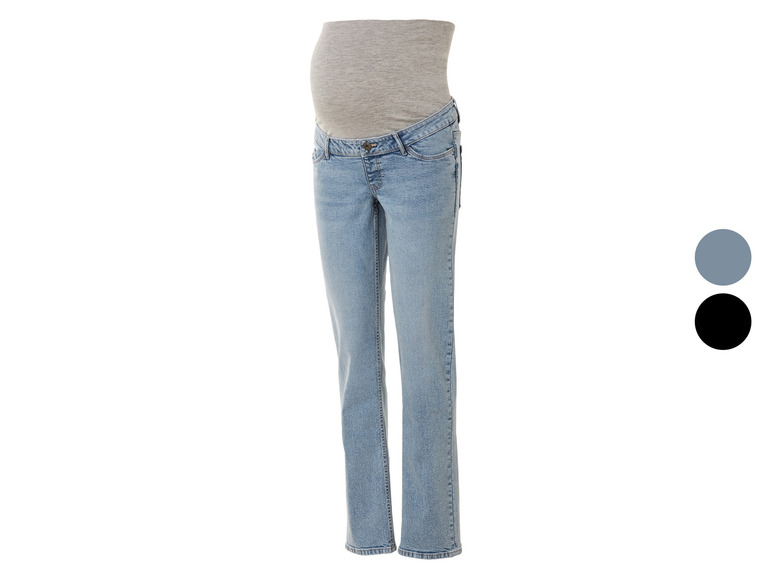 Ga naar volledige schermweergave: esmara® Dames zwangerschapsjeans - Straight Fit - afbeelding 1