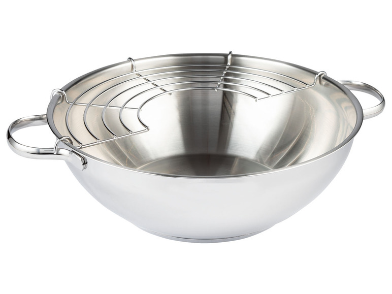 Ga naar volledige schermweergave: ERNESTO® RVS wok of wokpan Ø32 cm - afbeelding 3