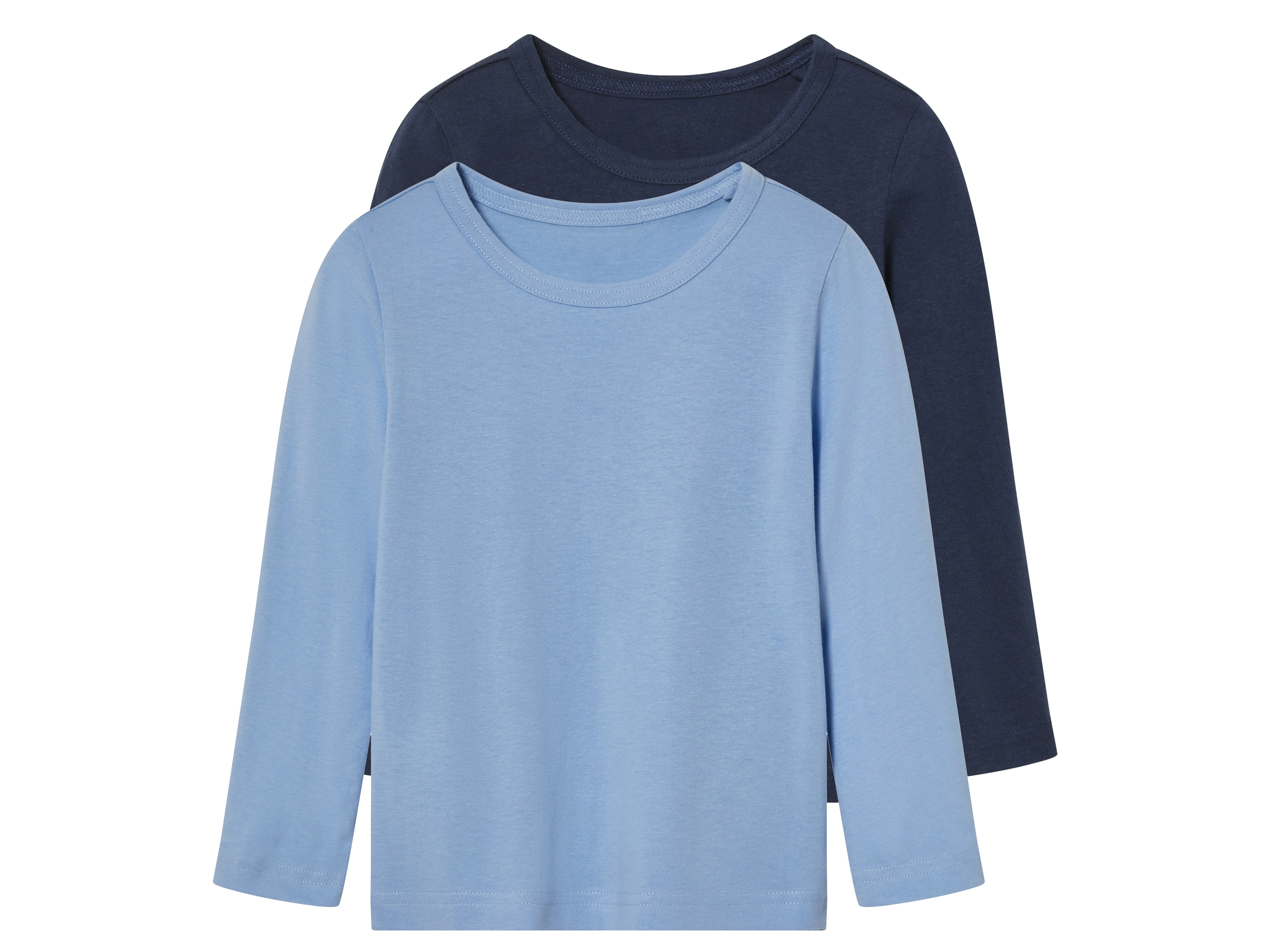 lupilu 2 kinder shirts (110/116, Donkerblauw/lichtblauw)