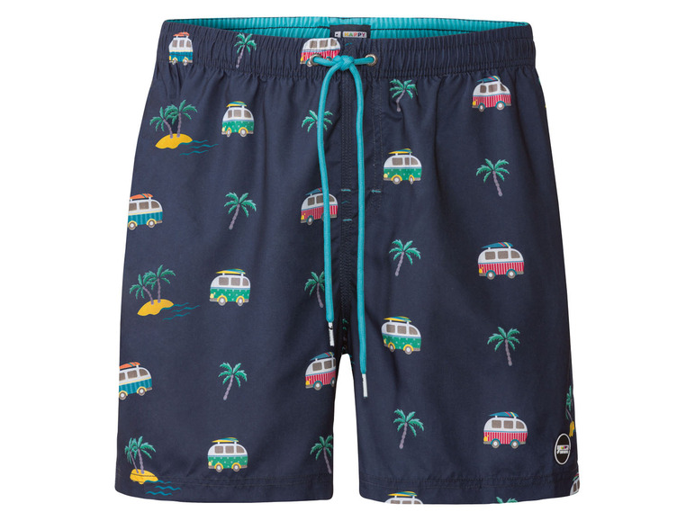 Happy Shorts Heren zwemshort, in zomers design, met P (XL, Tropical)