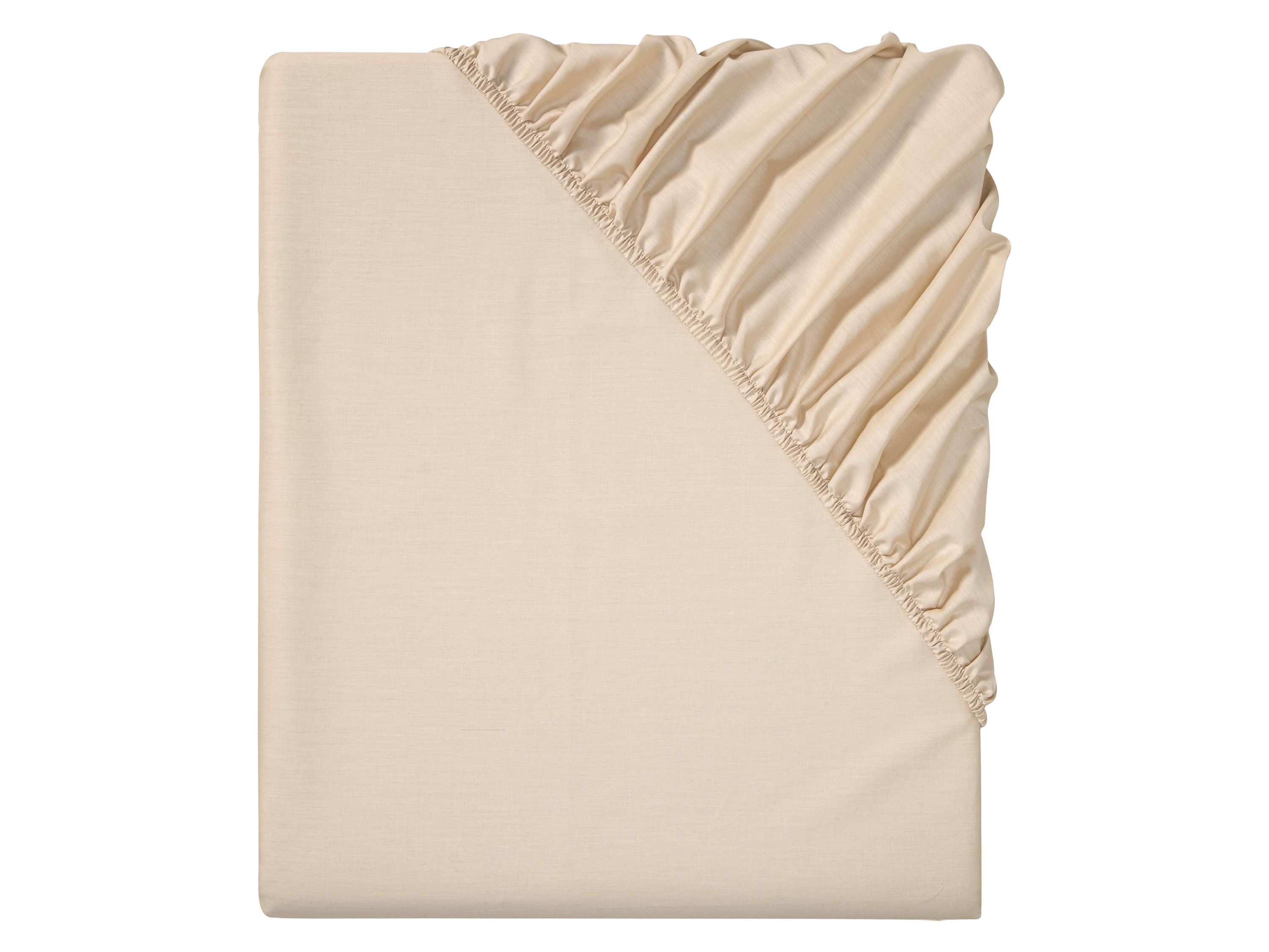 LIVARNO home Perkal hoeslaken 90-100 x 200 cm (Beige)