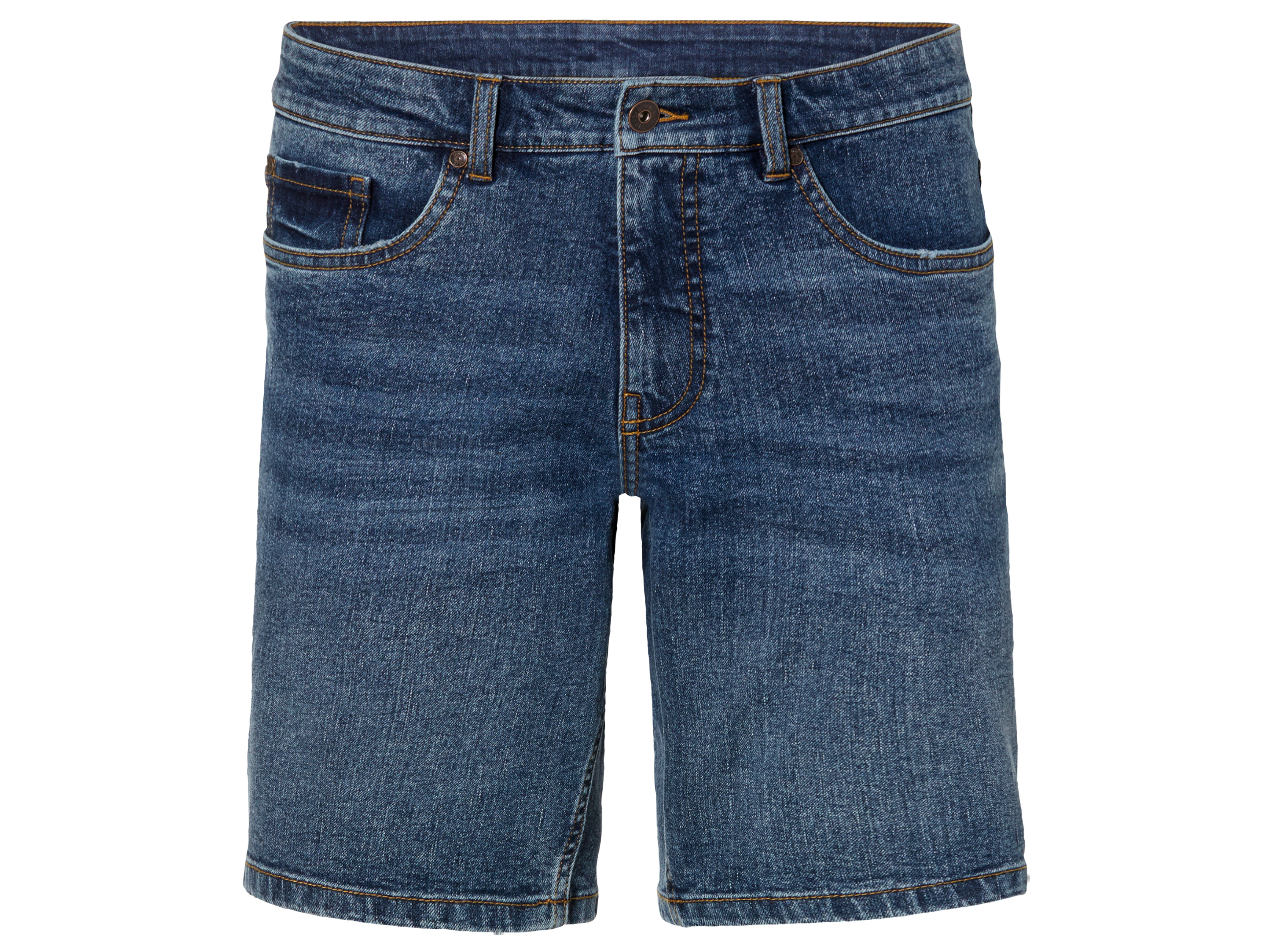 LIVERGY Heren jeansshort (48, Blauw)