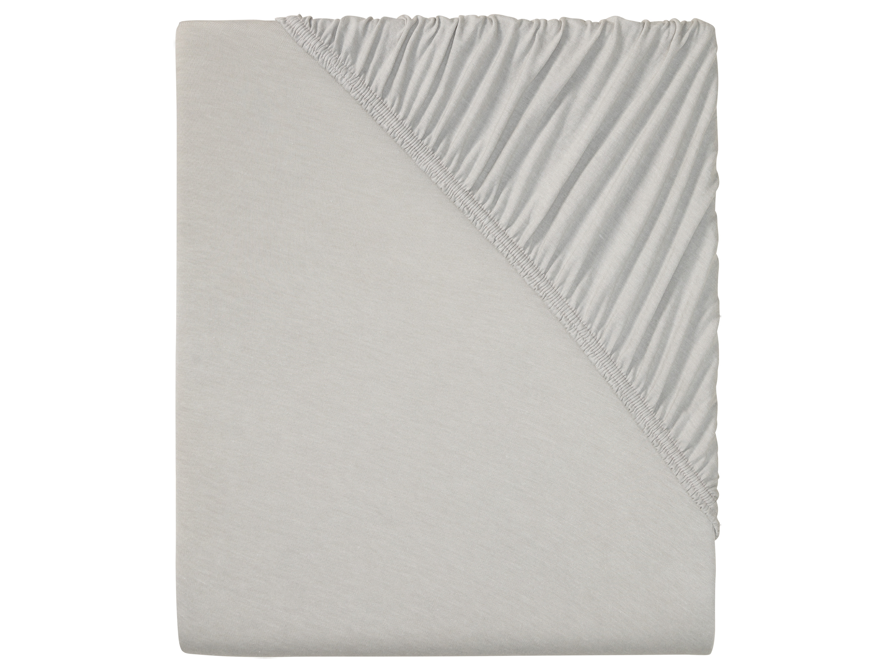 LIVARNO home Jersey hoeslaken 180-200 x 200 x 25 cm (Lichtgrijs)