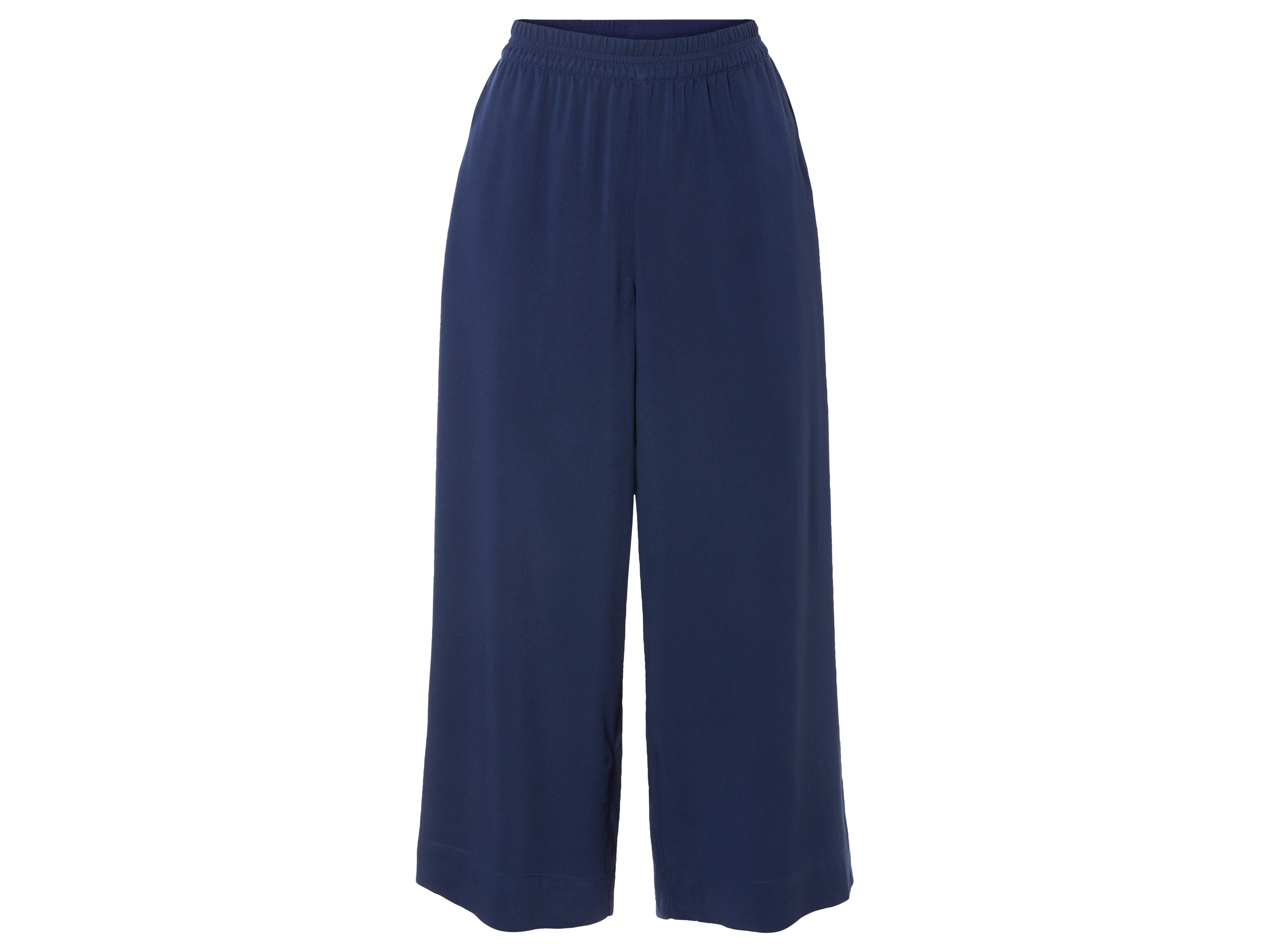 esmara Dames wide-leg broek (XS (32/34), Marineblauw)